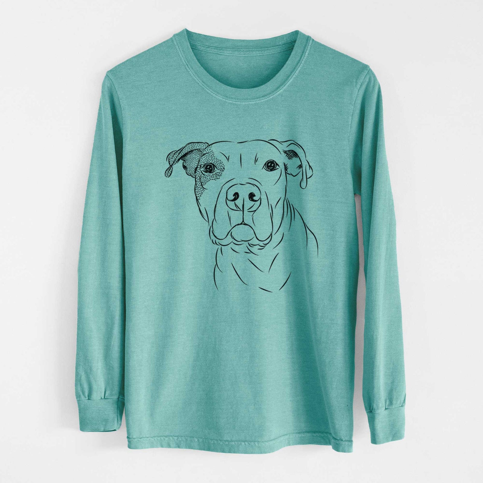 Bare Gummy the Pitbull - Heavyweight 100% Cotton Long Sleeve