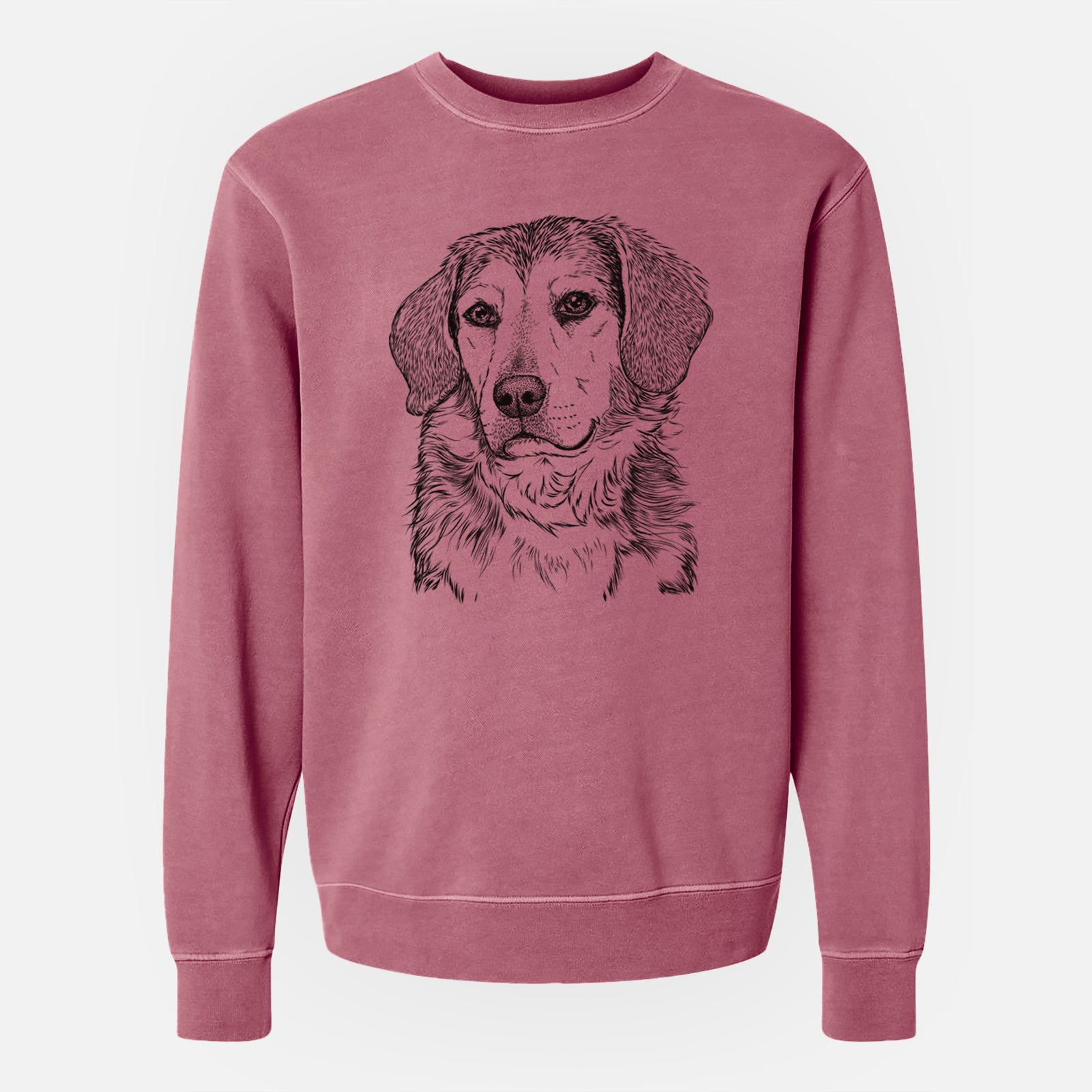 Bare Gunner the Beagle Mix - Unisex Pigment Dyed Crew Sweatshirt