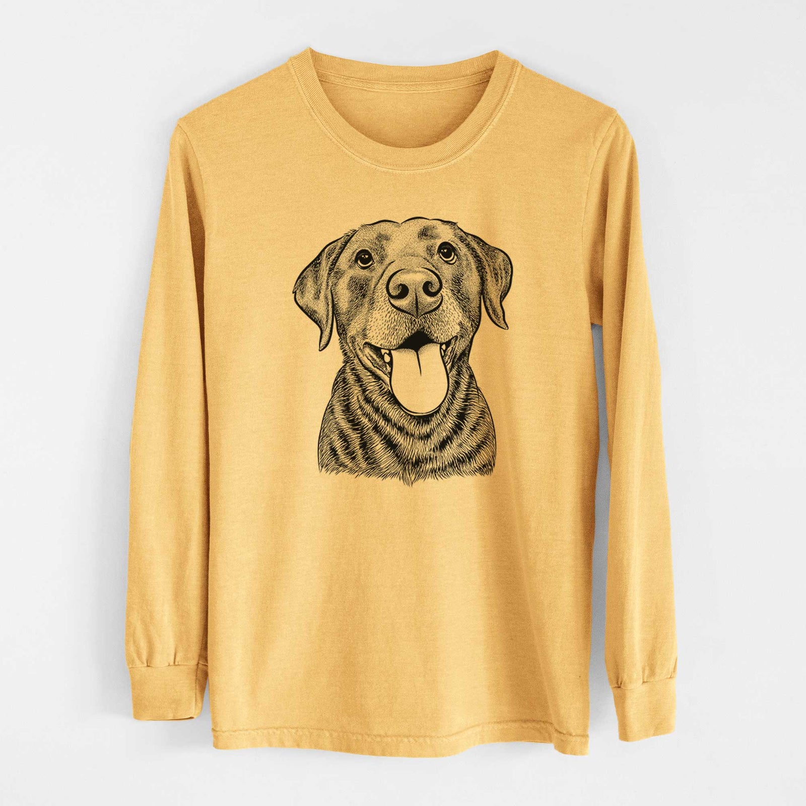 Bare Gwen the Labrador Retriever - Heavyweight 100% Cotton Long Sleeve