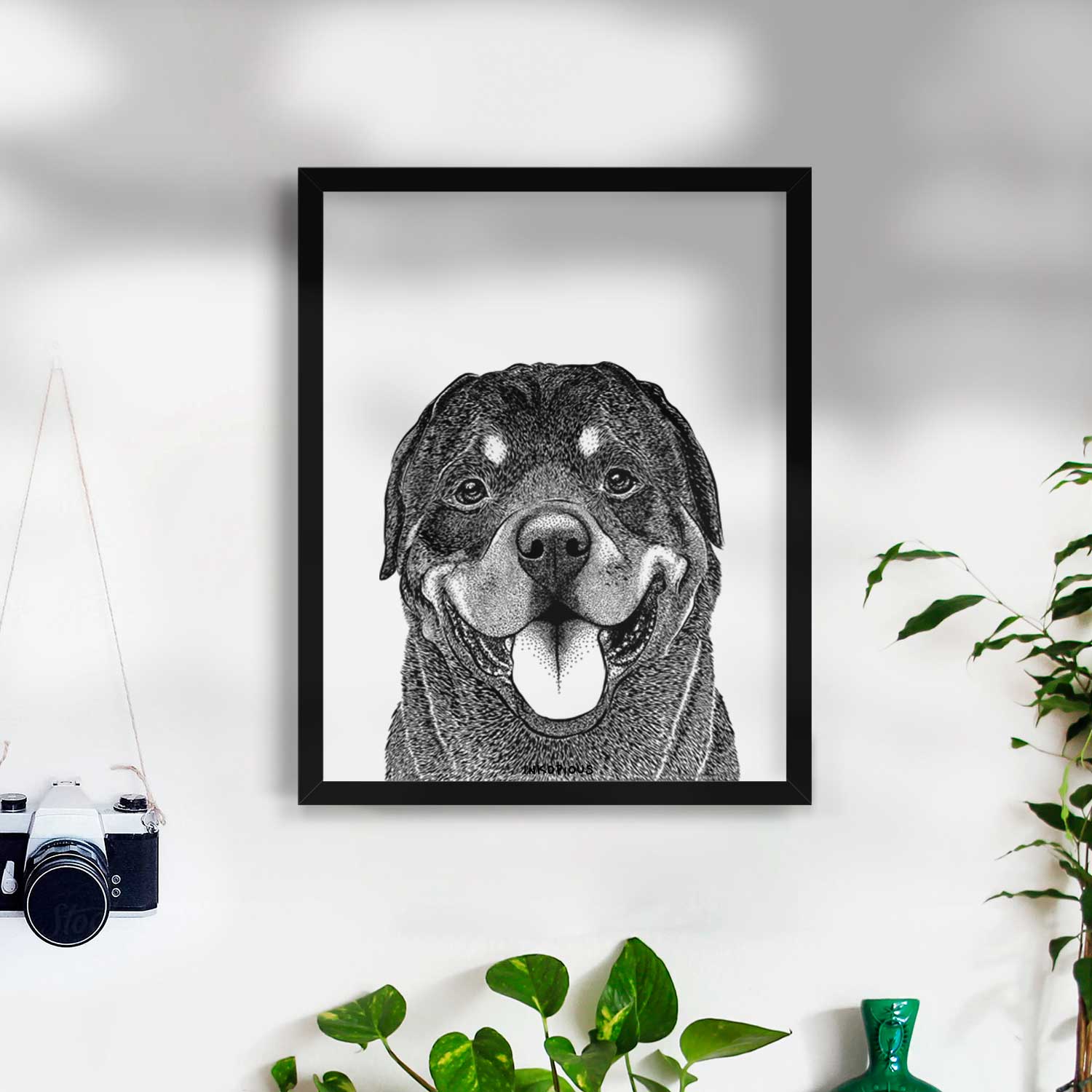 Hagan the Rottweiler Art Print