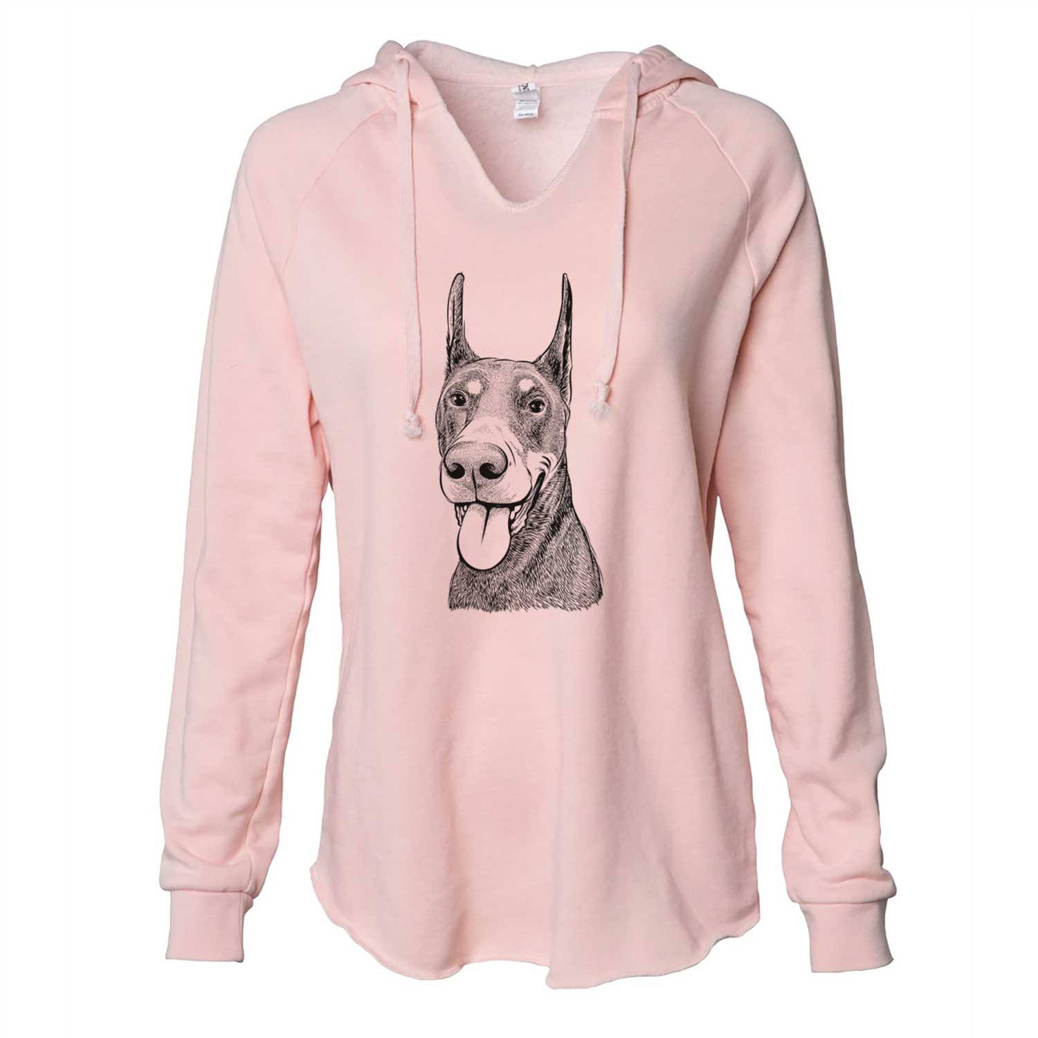 Happy Sunny the Doberman Pinscher - Cali Wave Hooded Sweatshirt