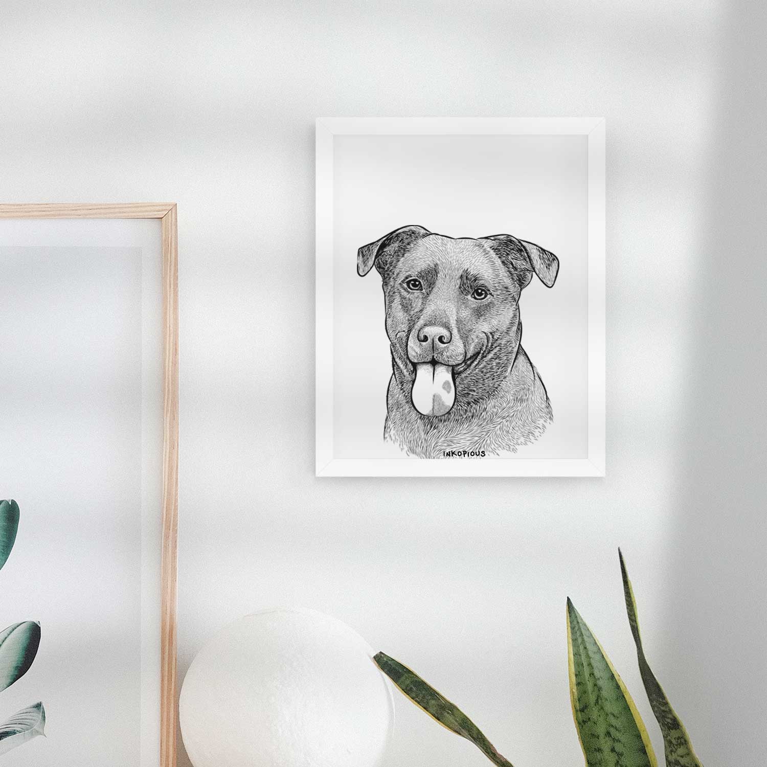 Harbor the Mixed Breed Art Print