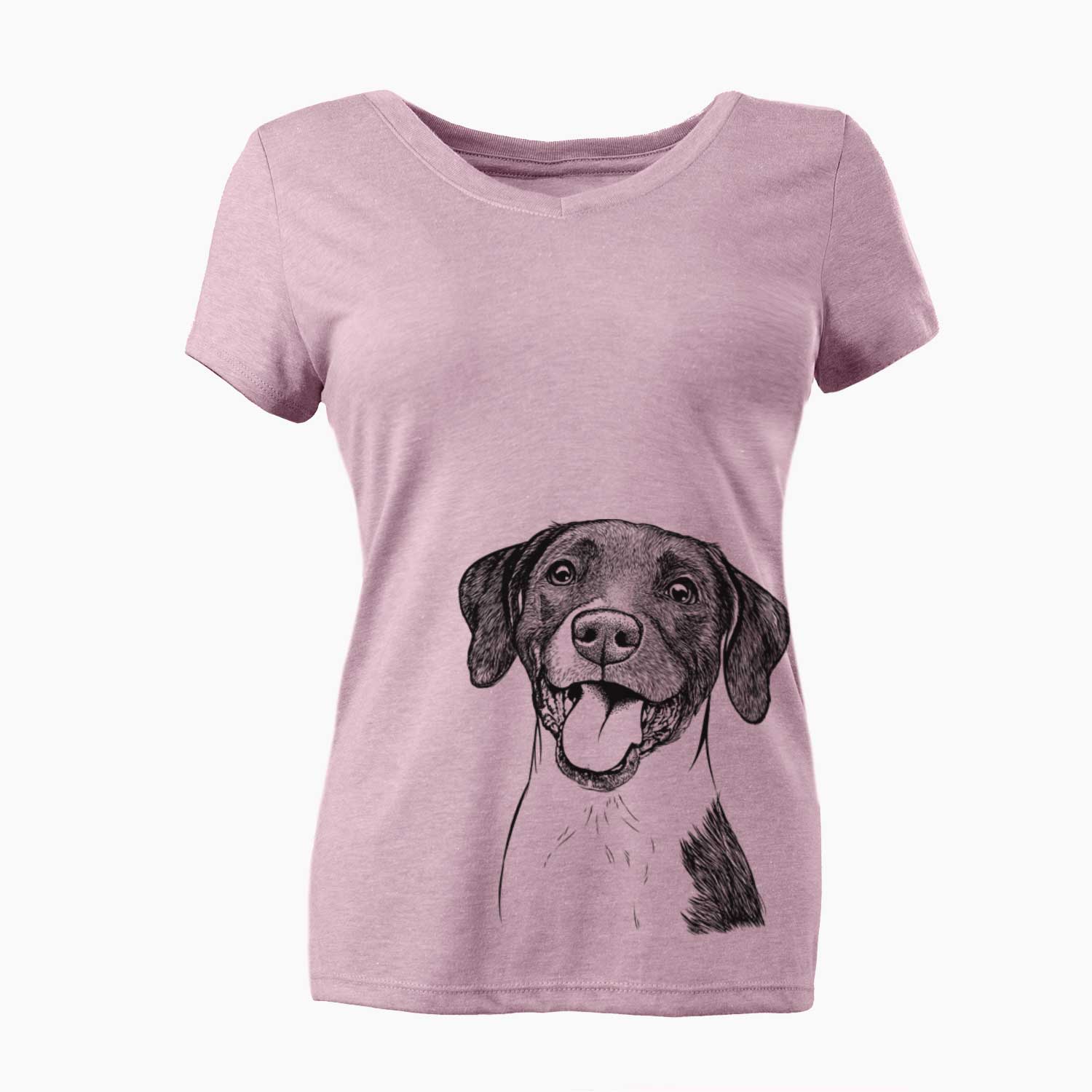 Bare Harper the Mixed Breed - Women's V-neck Shirt