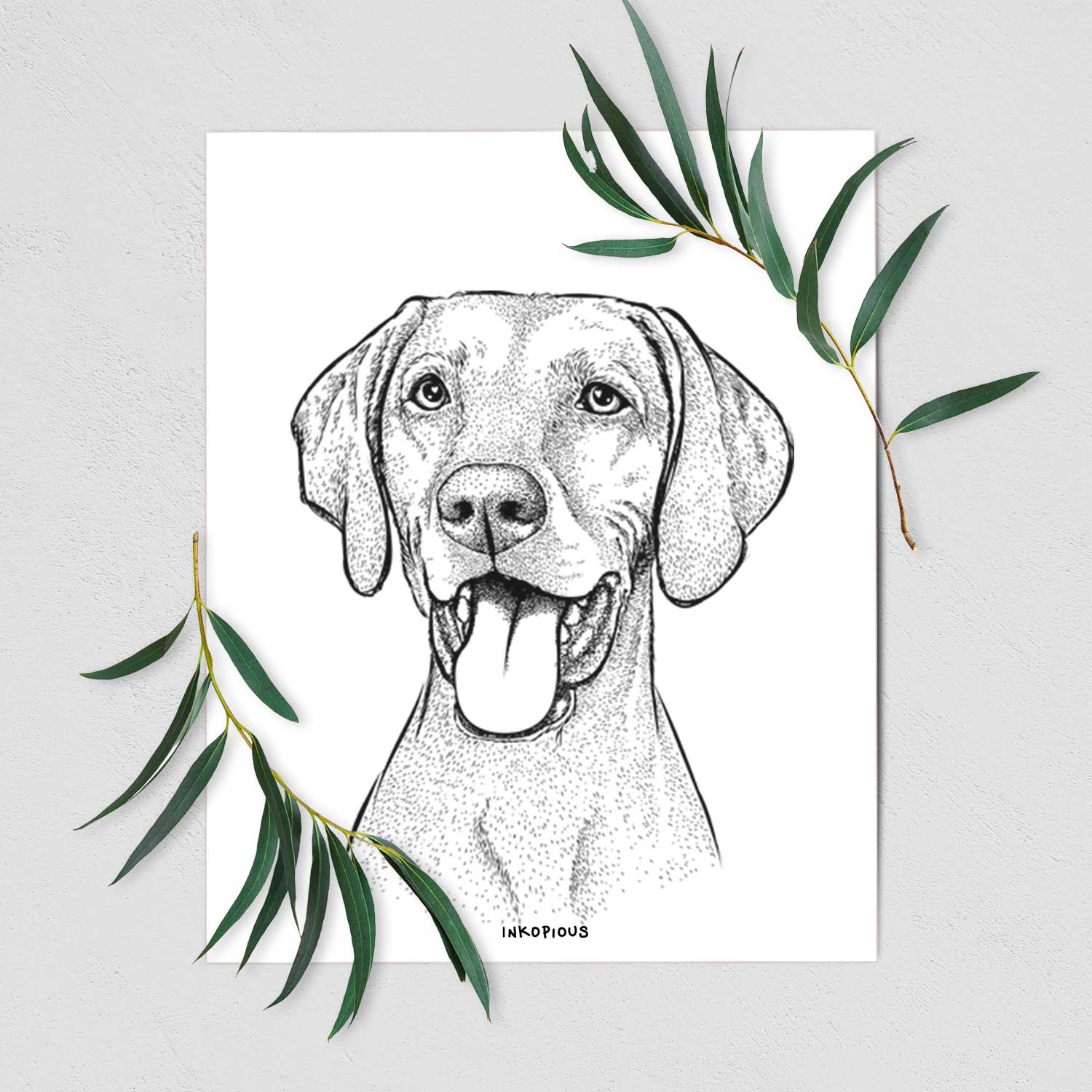 Harper the Vizsla Art Print