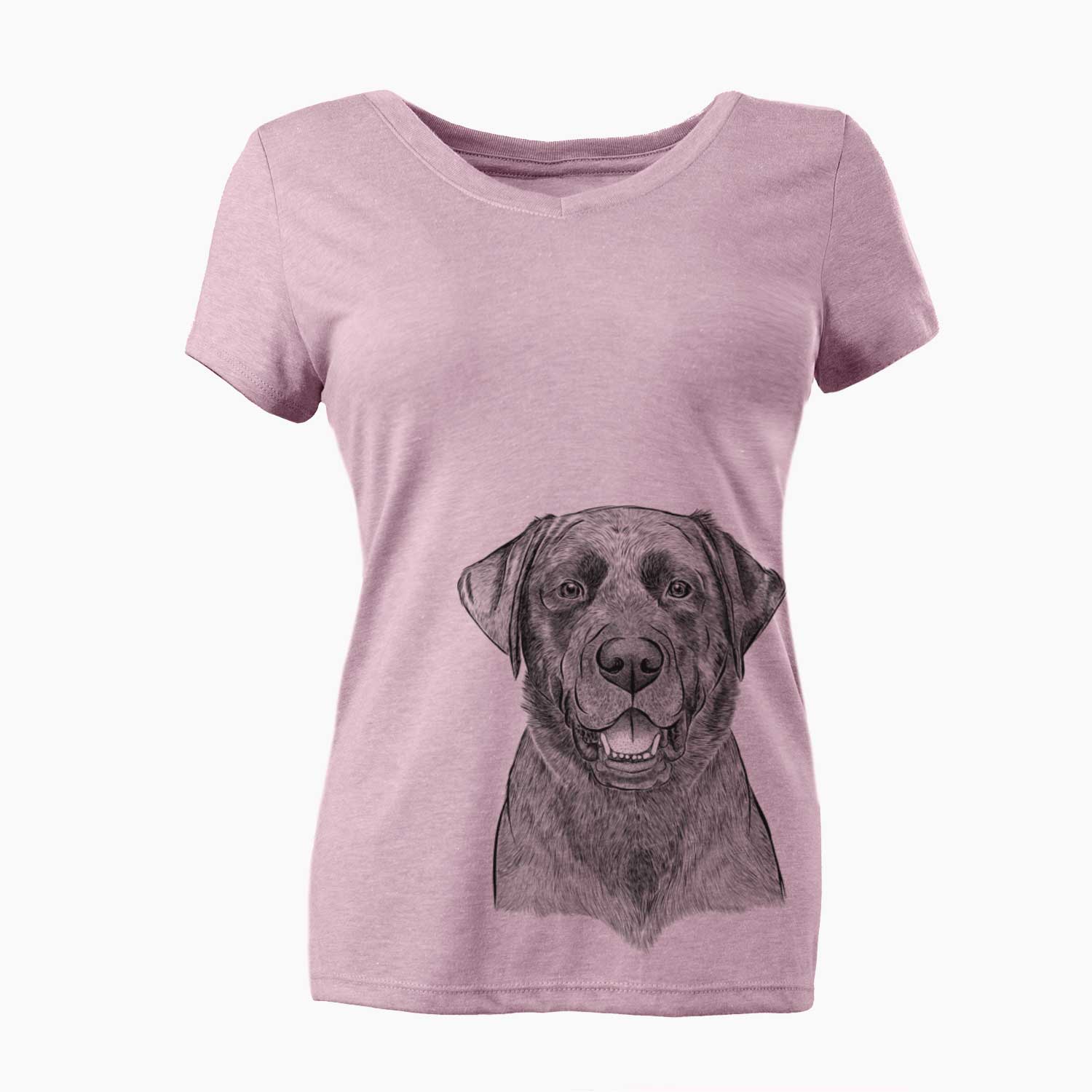 Bare Heath the Black Lab - Women's V-neck Shirt