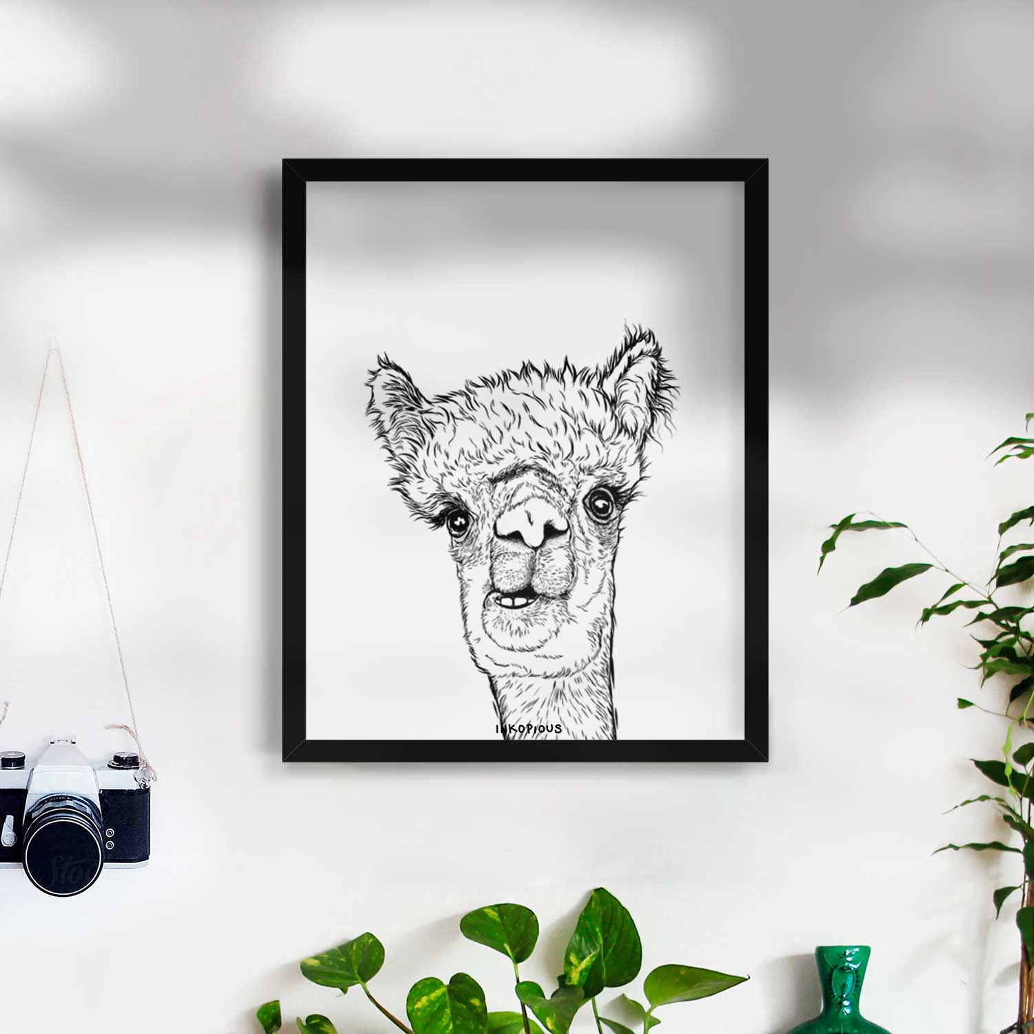 Henry the Alpaca Art Print
