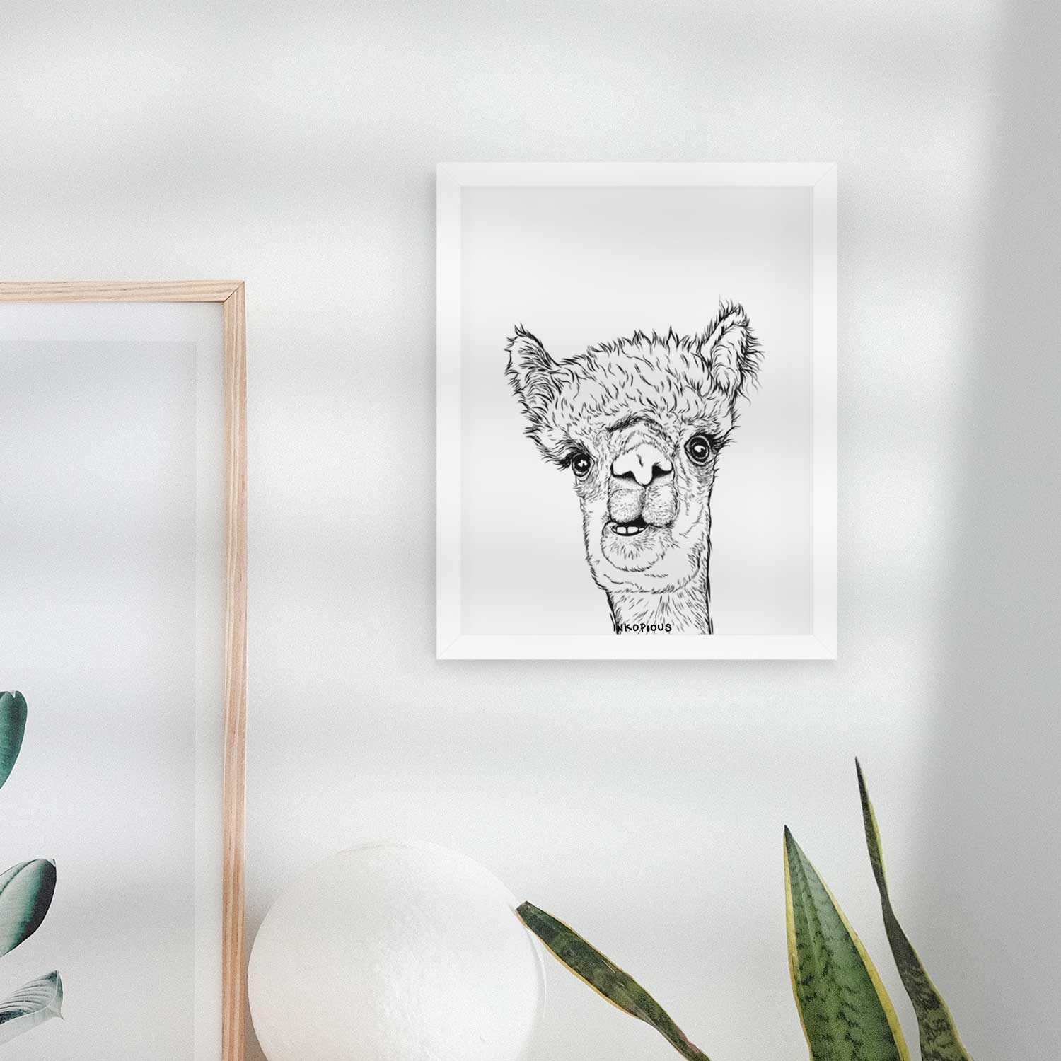 Henry the Alpaca Art Print