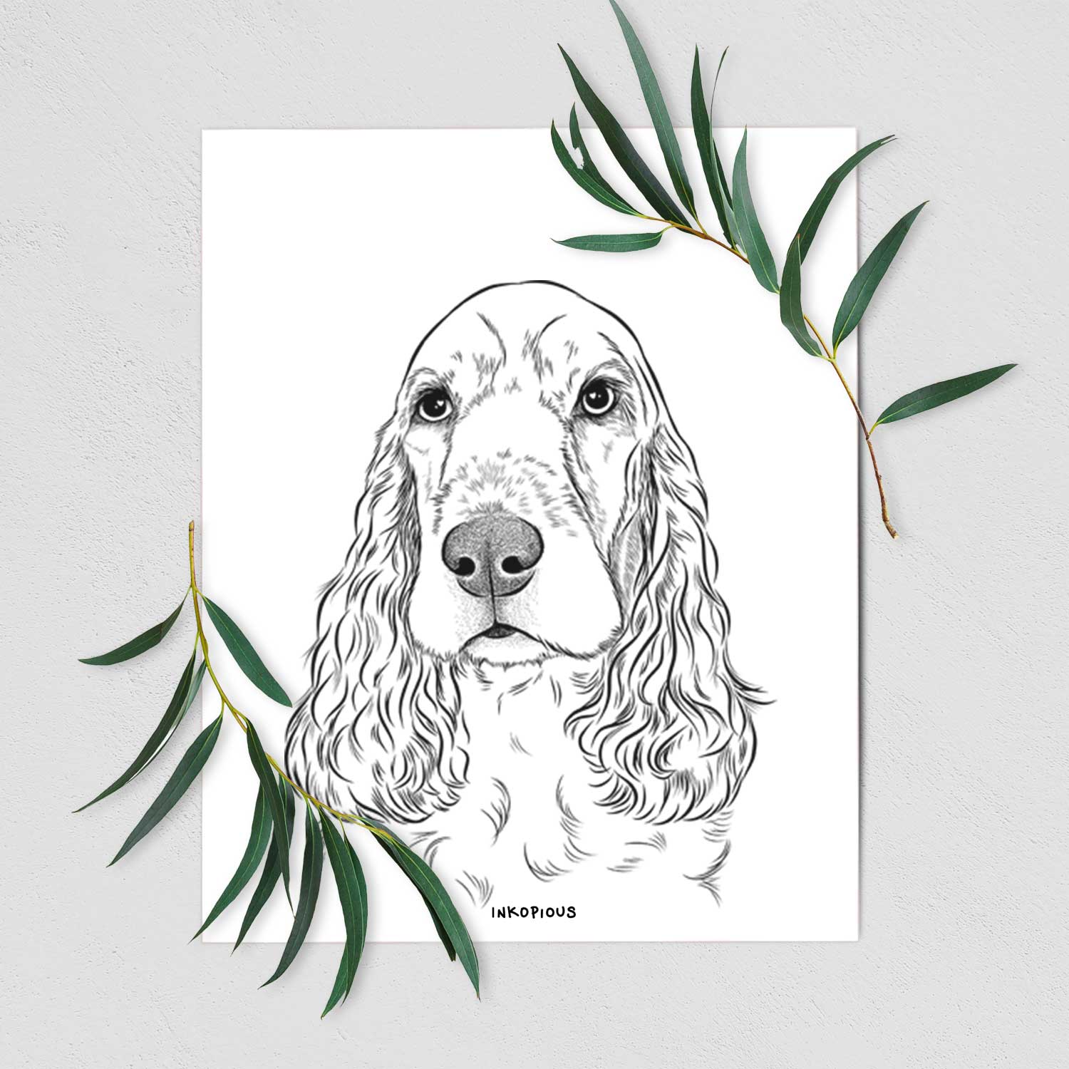 Henry the English Cocker Spaniel Art Print