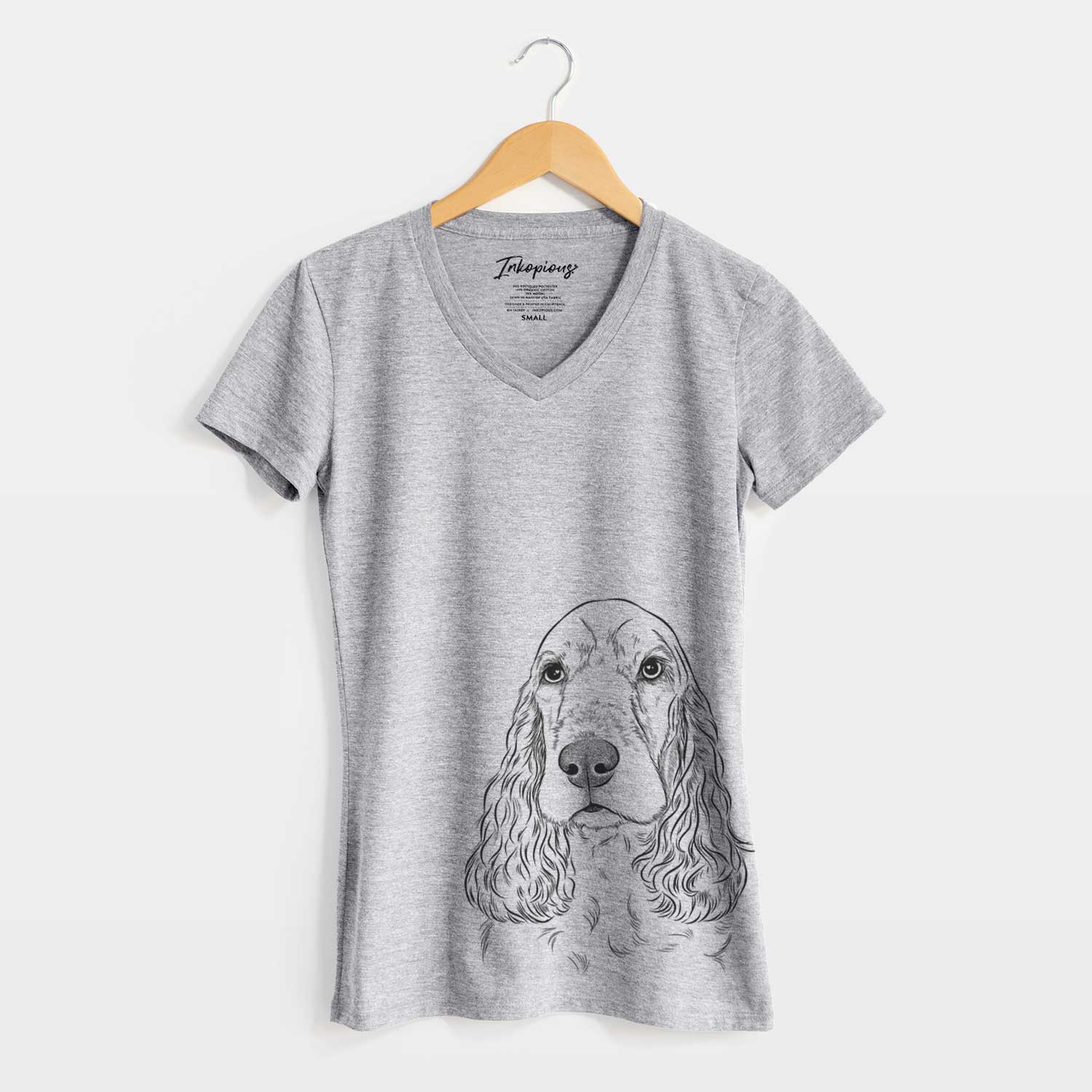 Bare Henry the English Cocker Spaniel - Women's V-neck Shirt