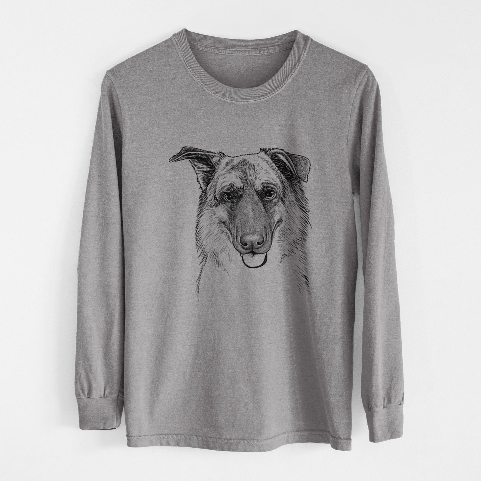 Bare Henry the German Shepherd - Heavyweight 100% Cotton Long Sleeve