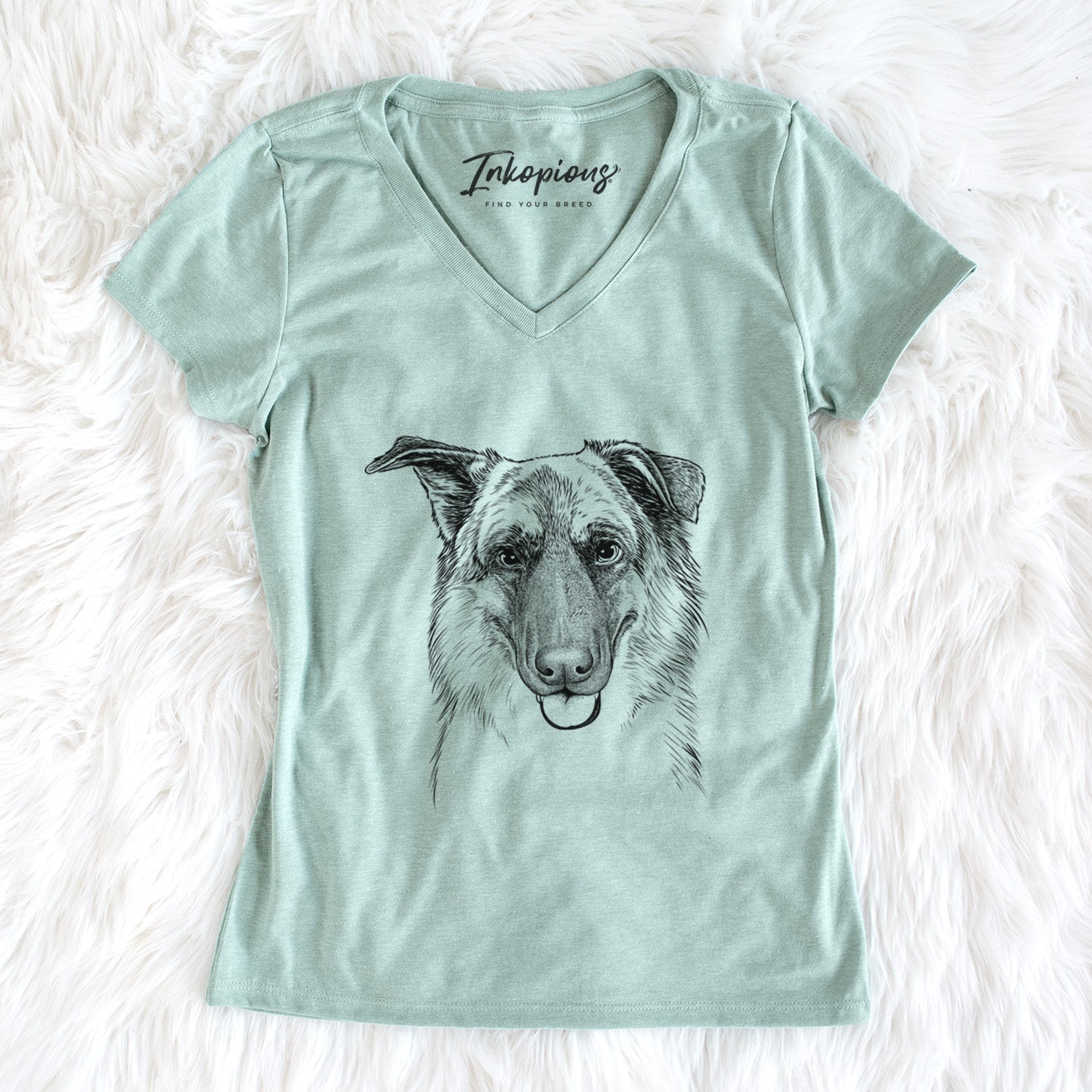 Bare Henry the German Shepherd - Women's V-neck Shirt