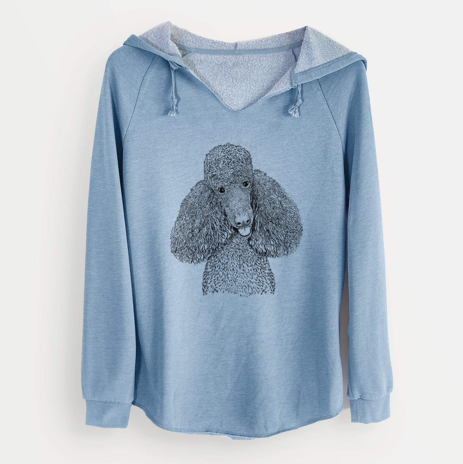 Bare Henry the Standard Poodle - Cali Wave Hooded Sweatshirt