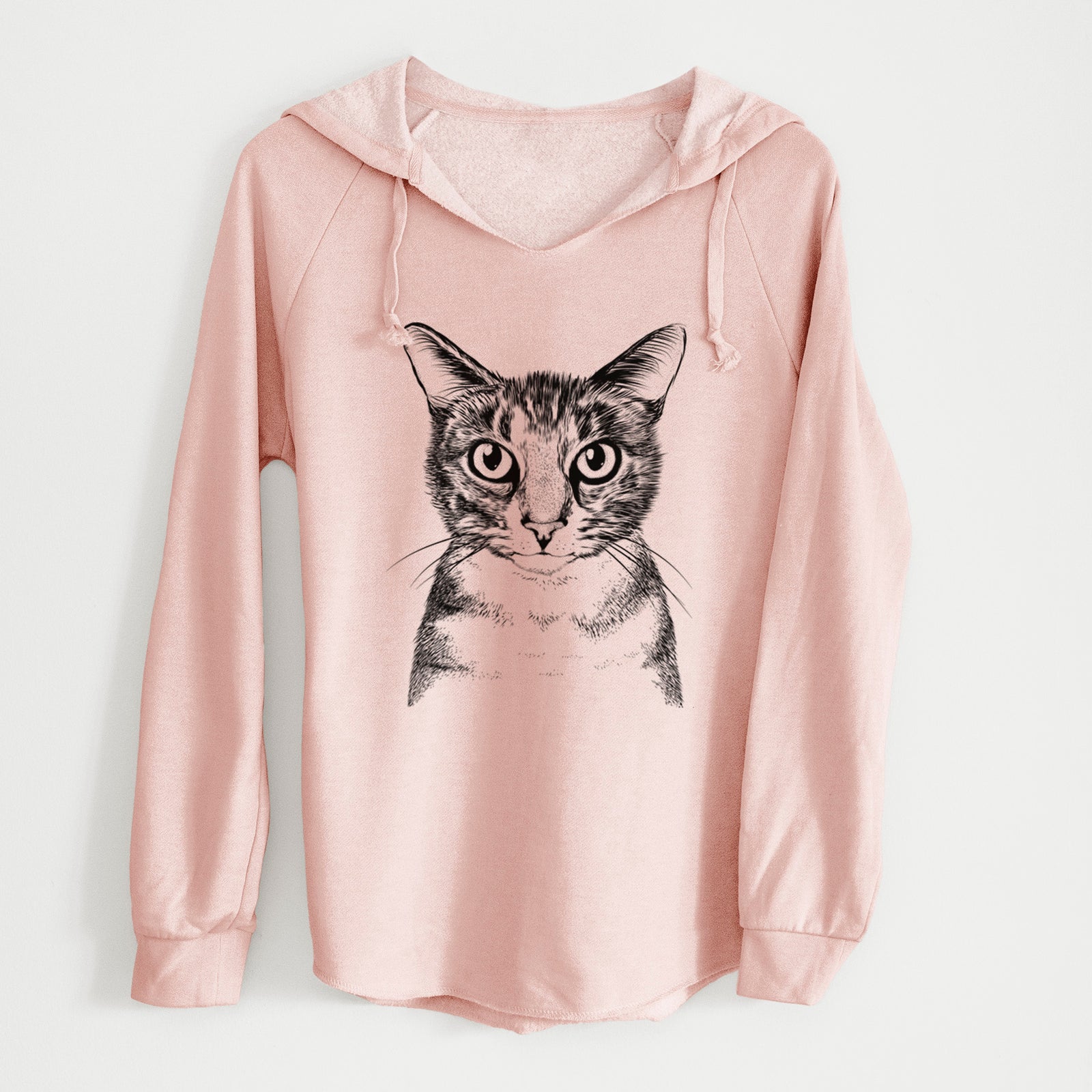 Bare Hobbes the Tabby Cat - Cali Wave Hooded Sweatshirt