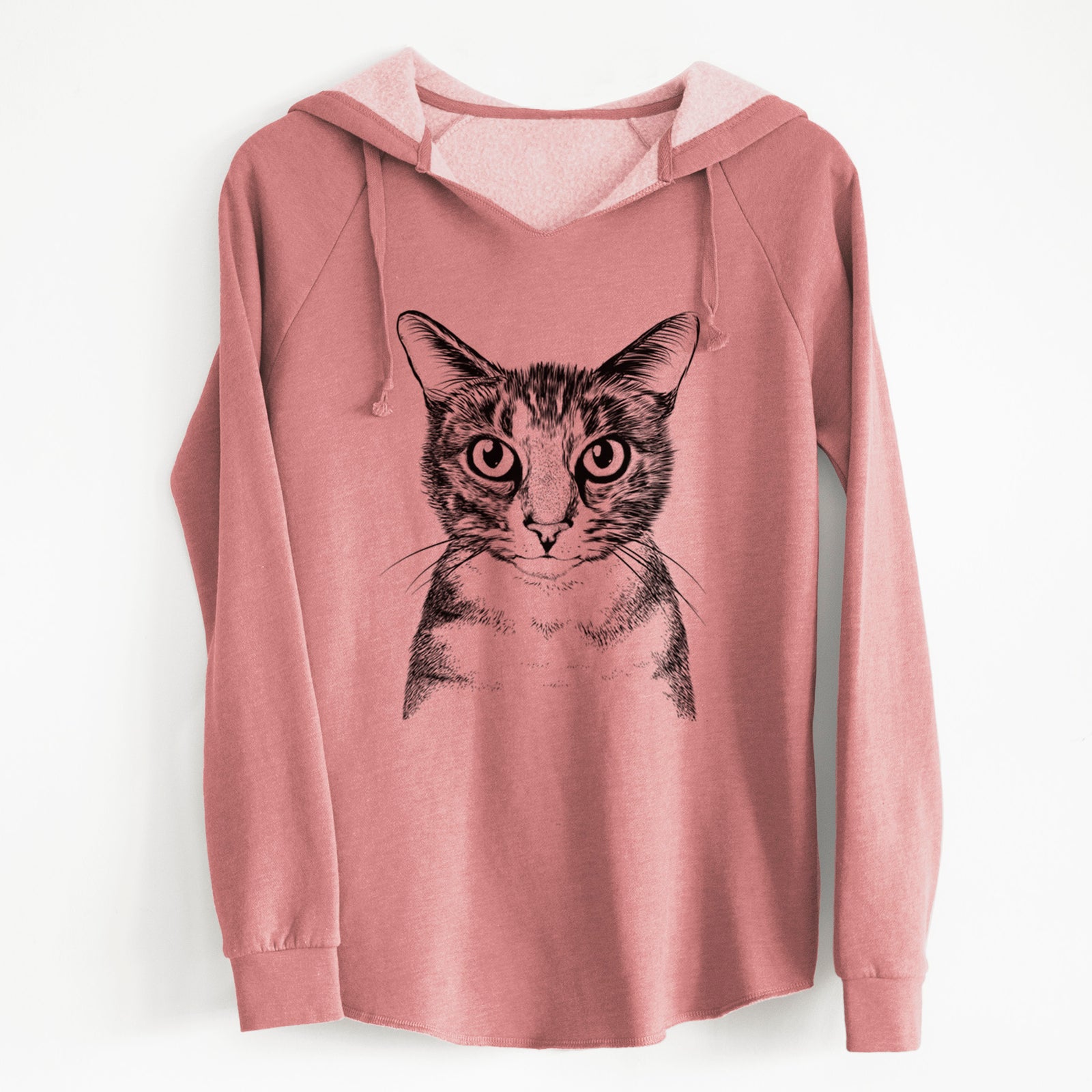 Bare Hobbes the Tabby Cat - Cali Wave Hooded Sweatshirt