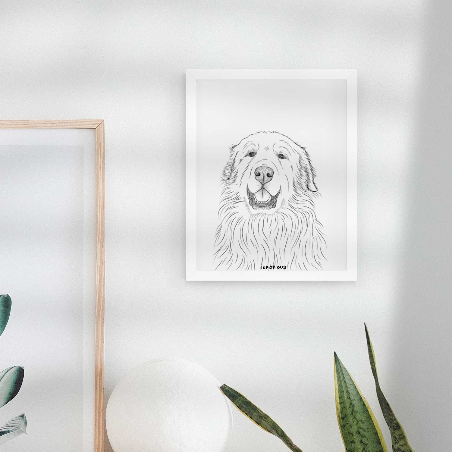 Horton the Great Pyrenees Art Print