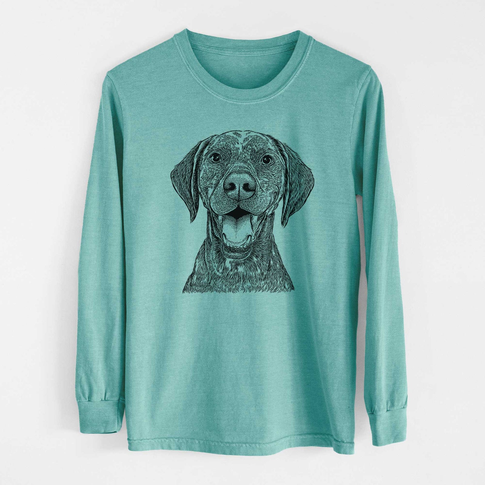 Bare Hudson the German Shorthaired Pointer - Heavyweight 100% Cotton Long Sleeve