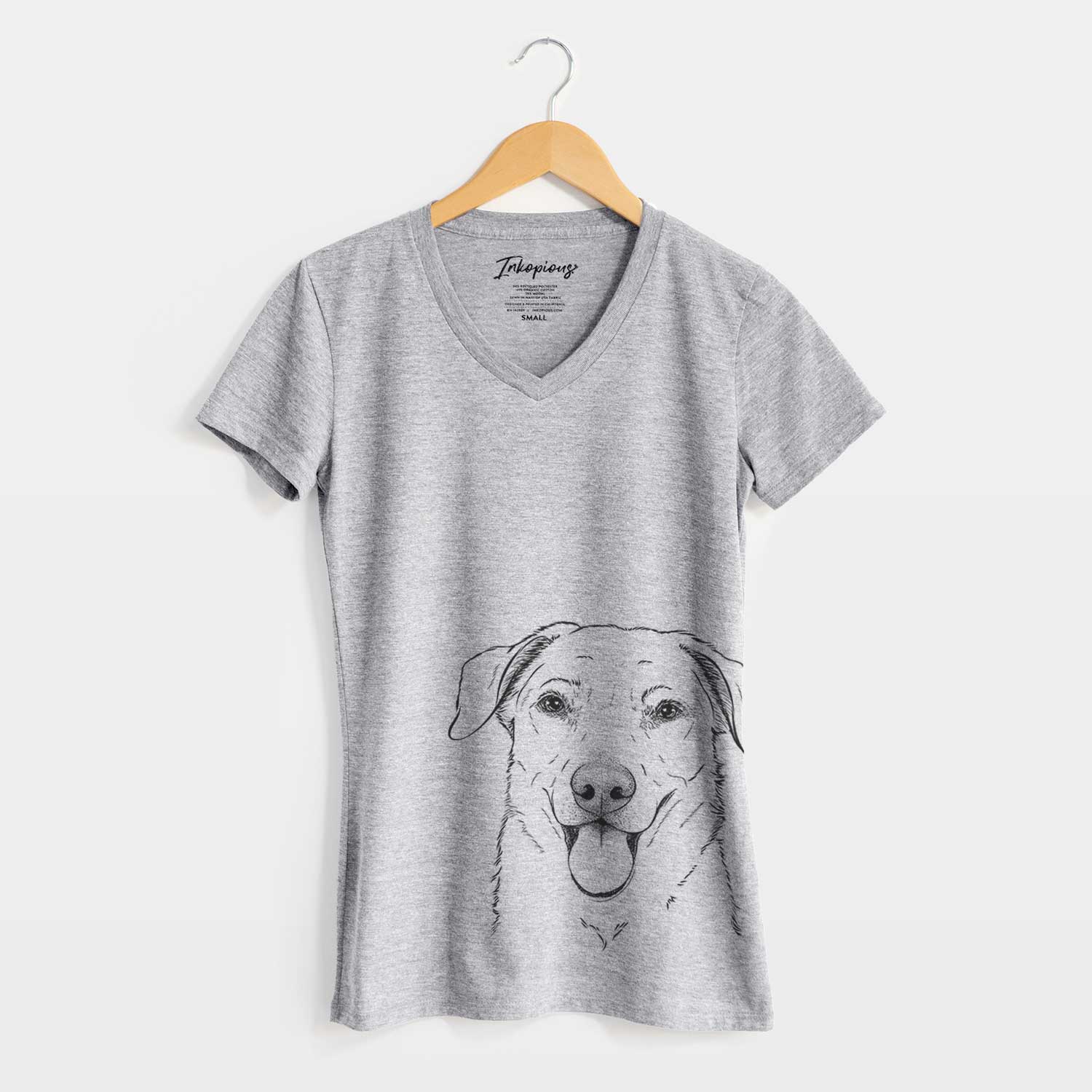 Bare Hudson the Shepherd - Women's V-neck Shirt