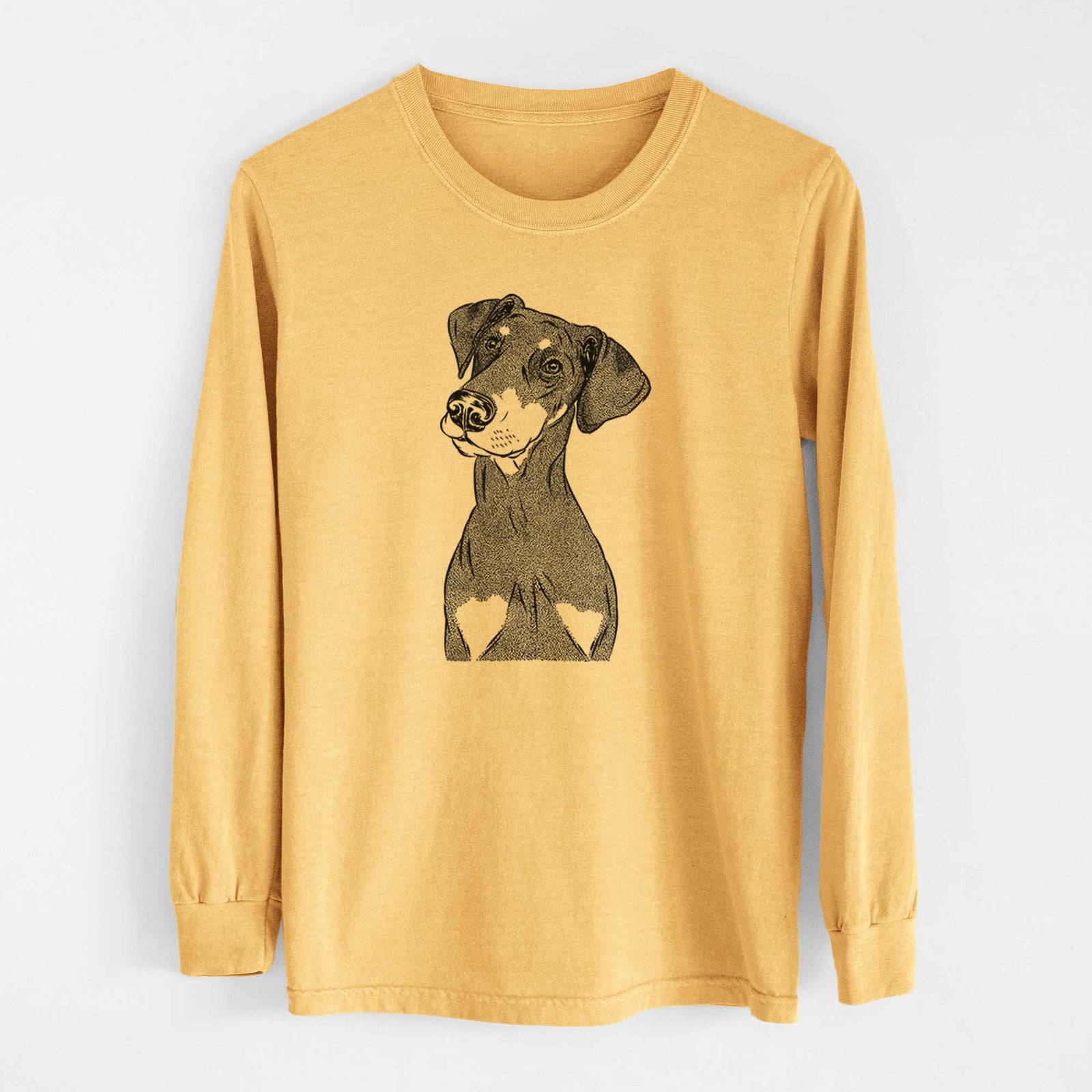 Bare Iroh the Doberman Pinscher - Heavyweight 100% Cotton Long Sleeve