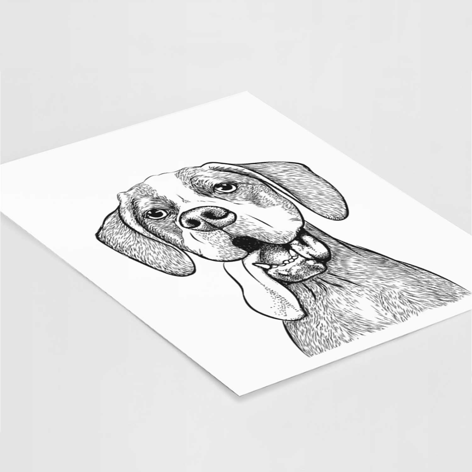 Irwin the English Pointer Art Print