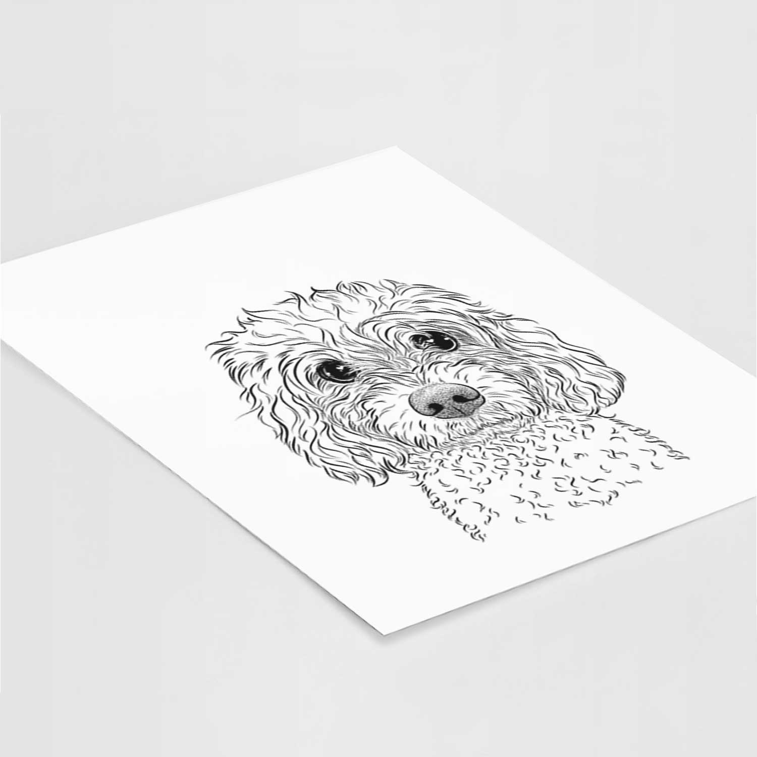 Izzie the Cavachon Art Print