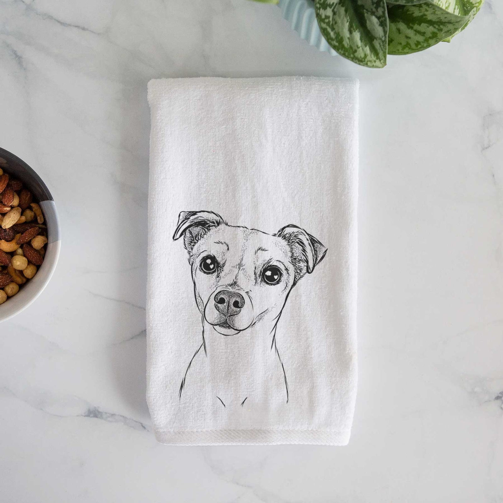 Izzy the Chiweenie Decorative Hand Towel