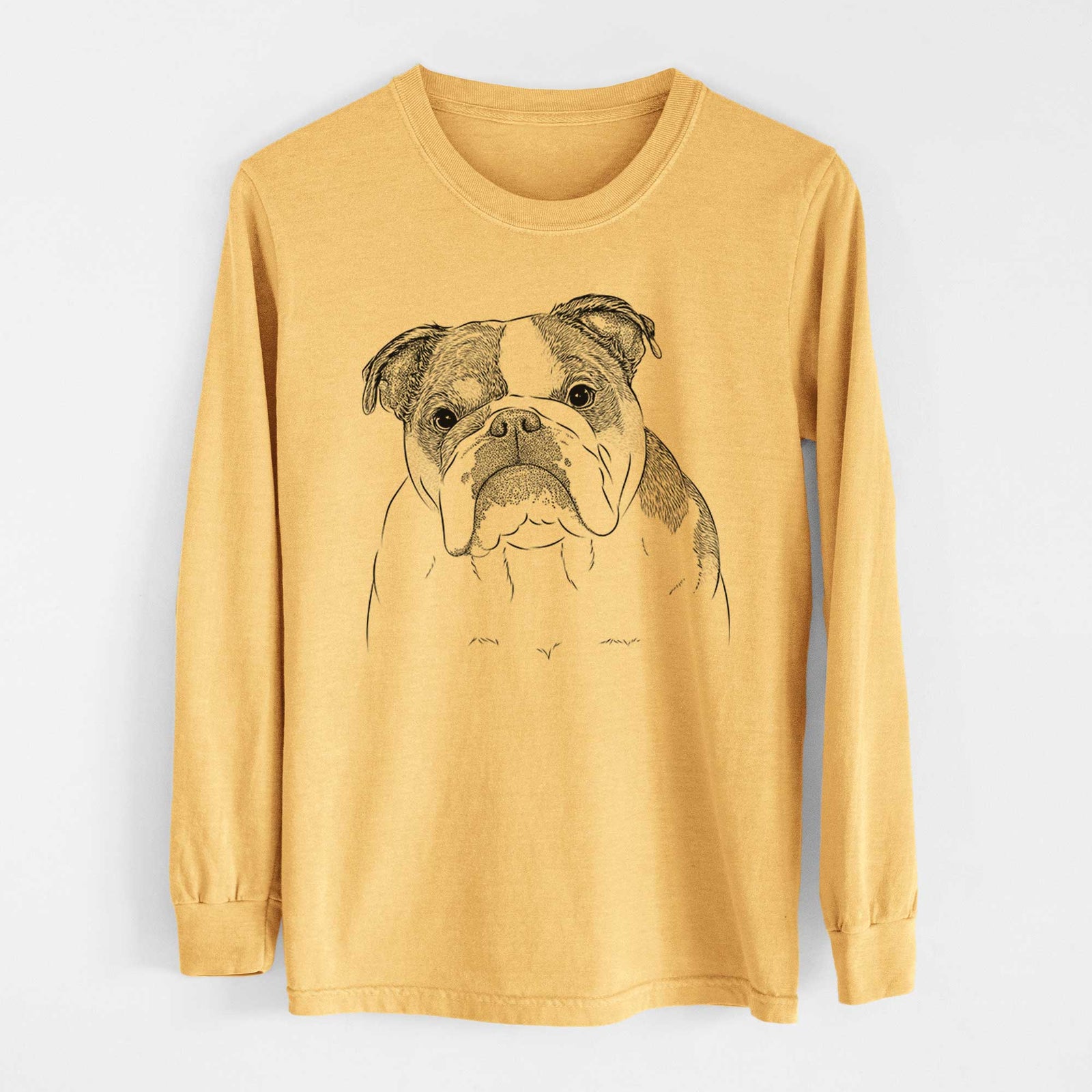 Bare Jack the English Bulldog - Heavyweight 100% Cotton Long Sleeve
