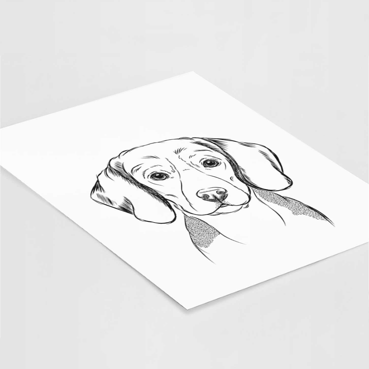 Jake the Beagle Art Print