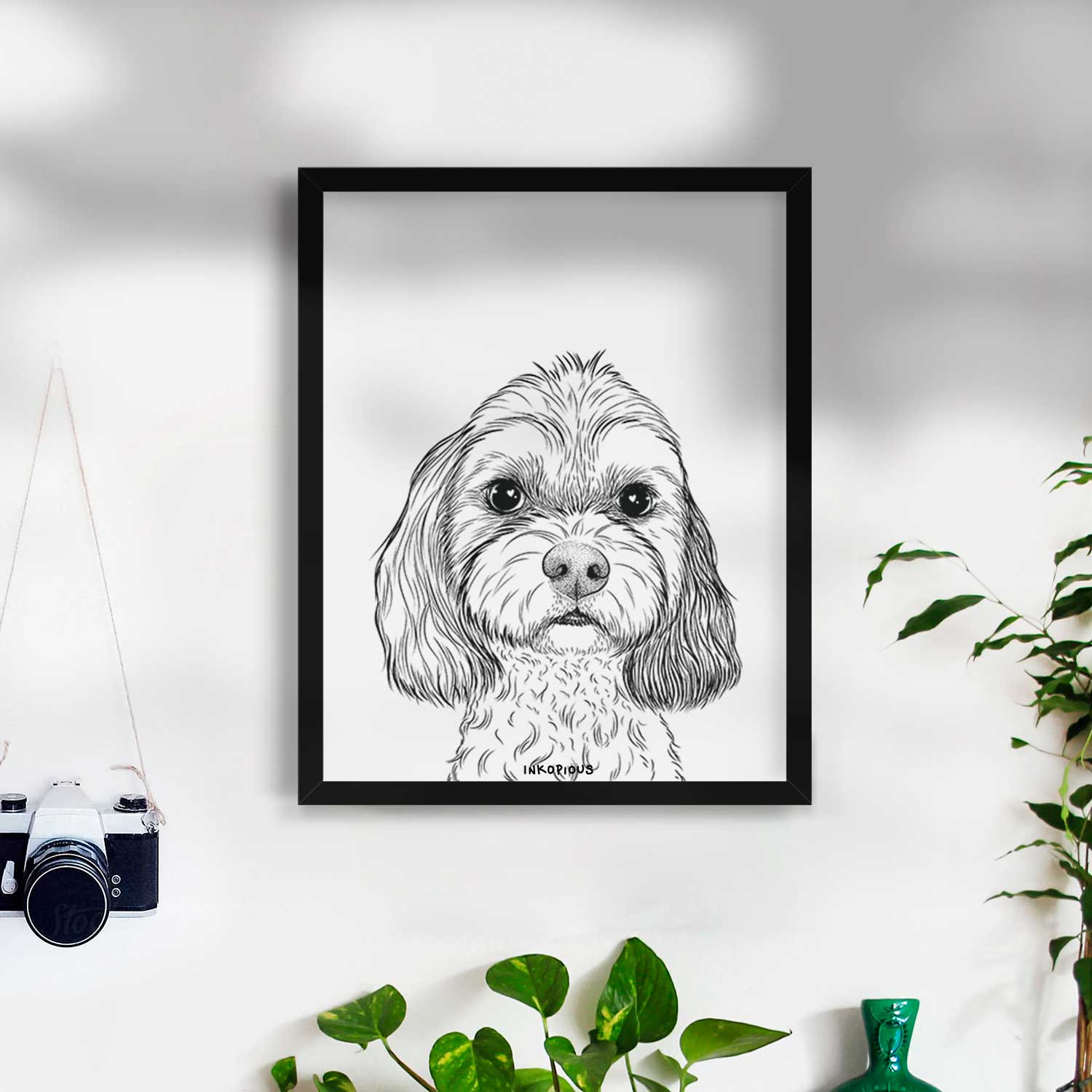 Jasper Diggins the Cavapoo Art Print