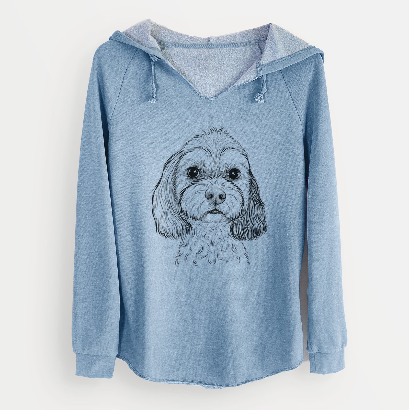 Bare Jasper Diggins the Cavapoo - Cali Wave Hooded Sweatshirt