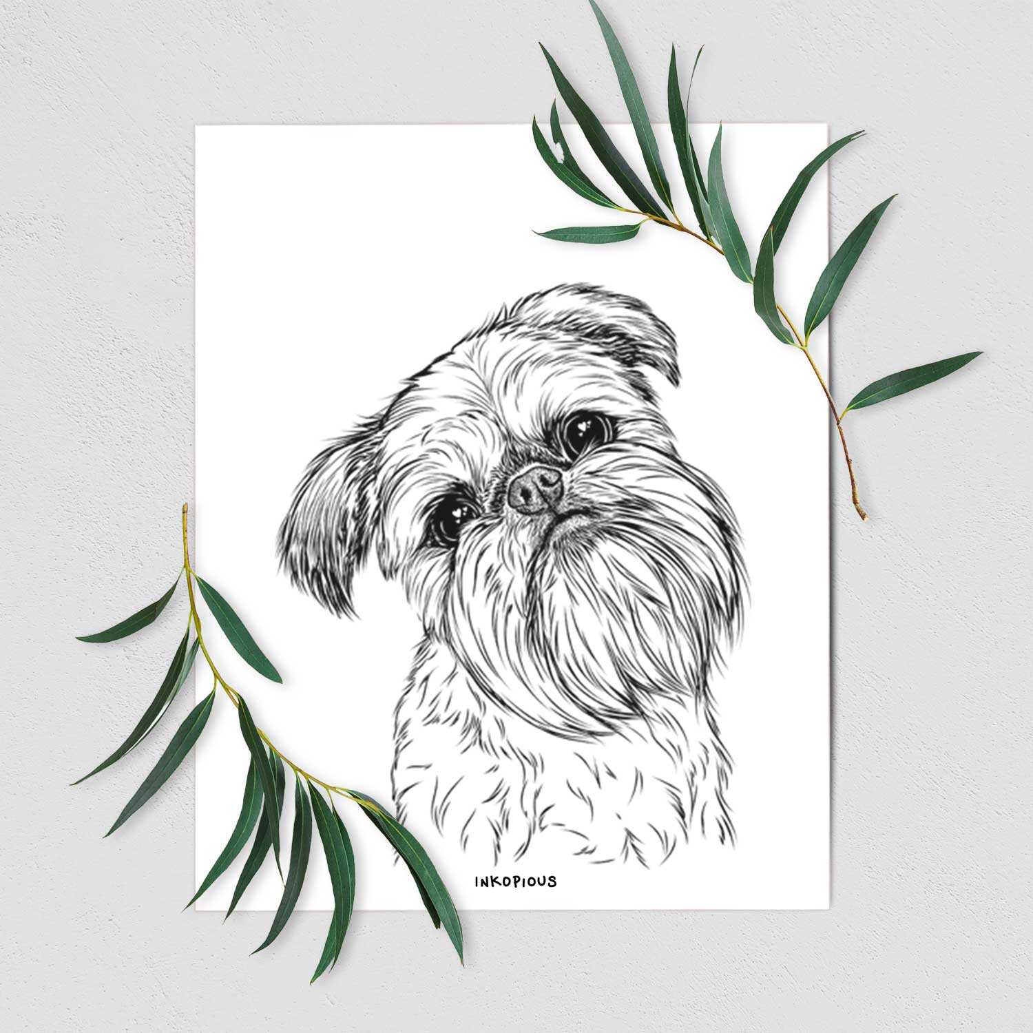 Jasper the Brussels Griffon Art Print