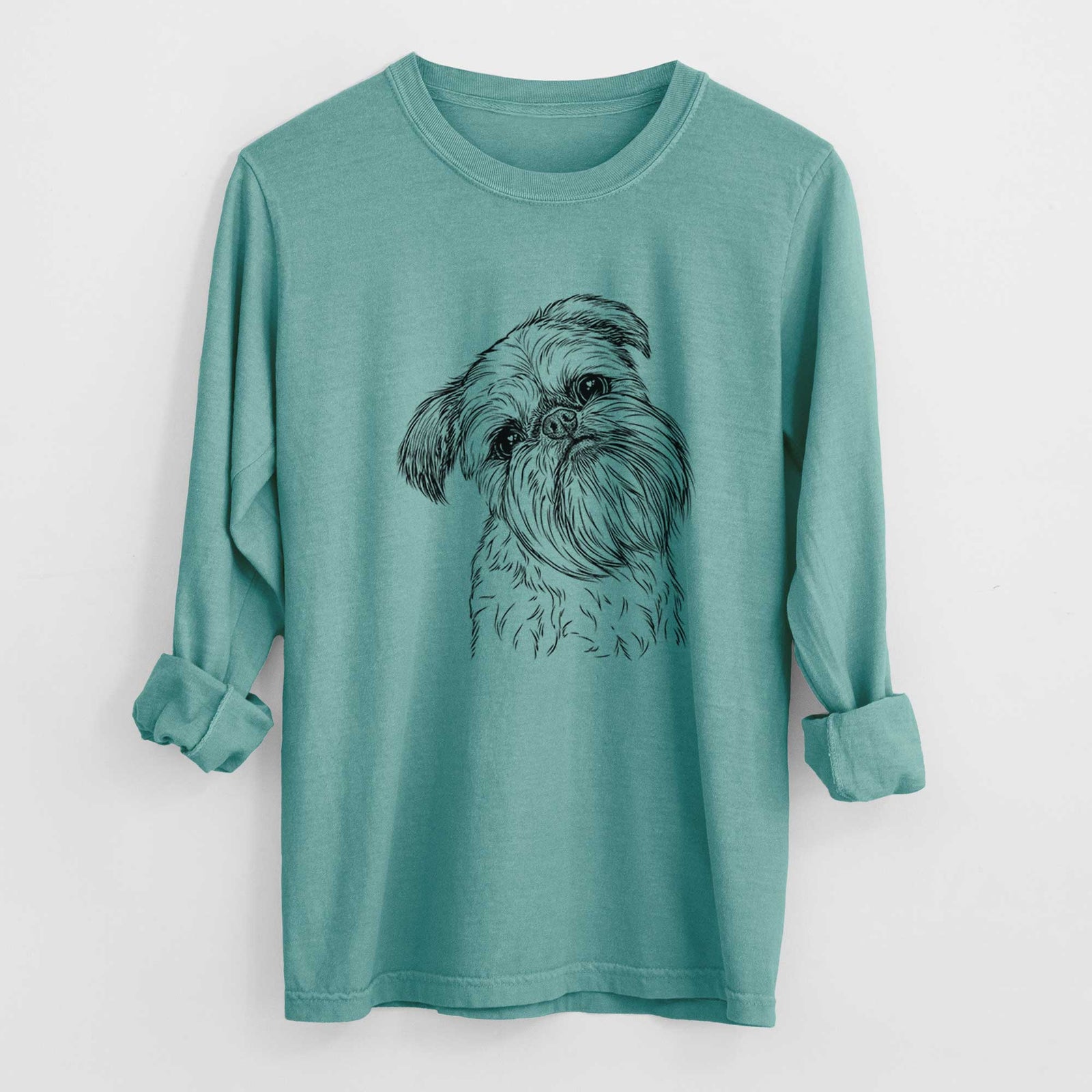 Bare Jasper Joe the Brussels Griffon - Heavyweight 100% Cotton Long Sleeve