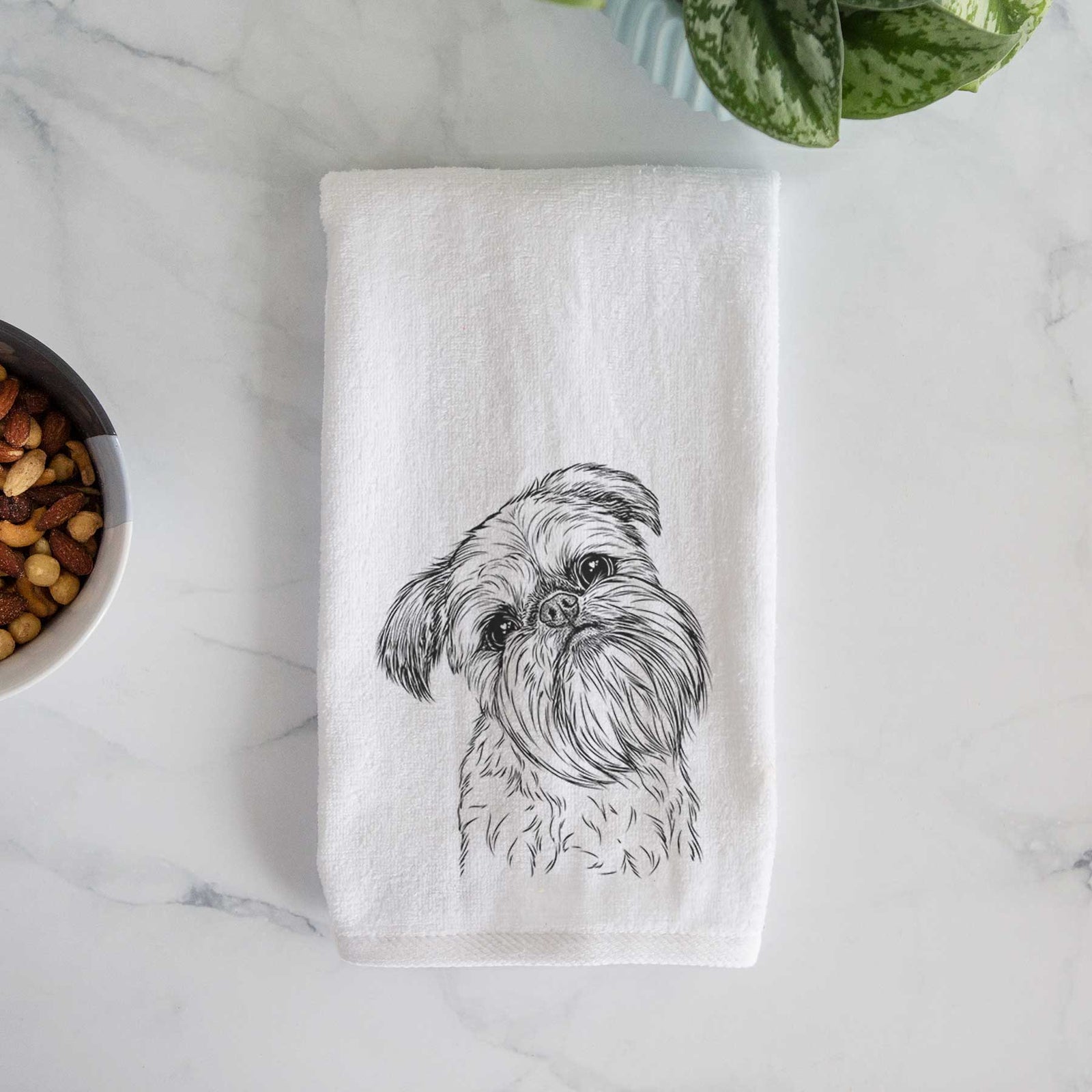 Jasper Joe the Brussels Griffon Decorative Hand Towel