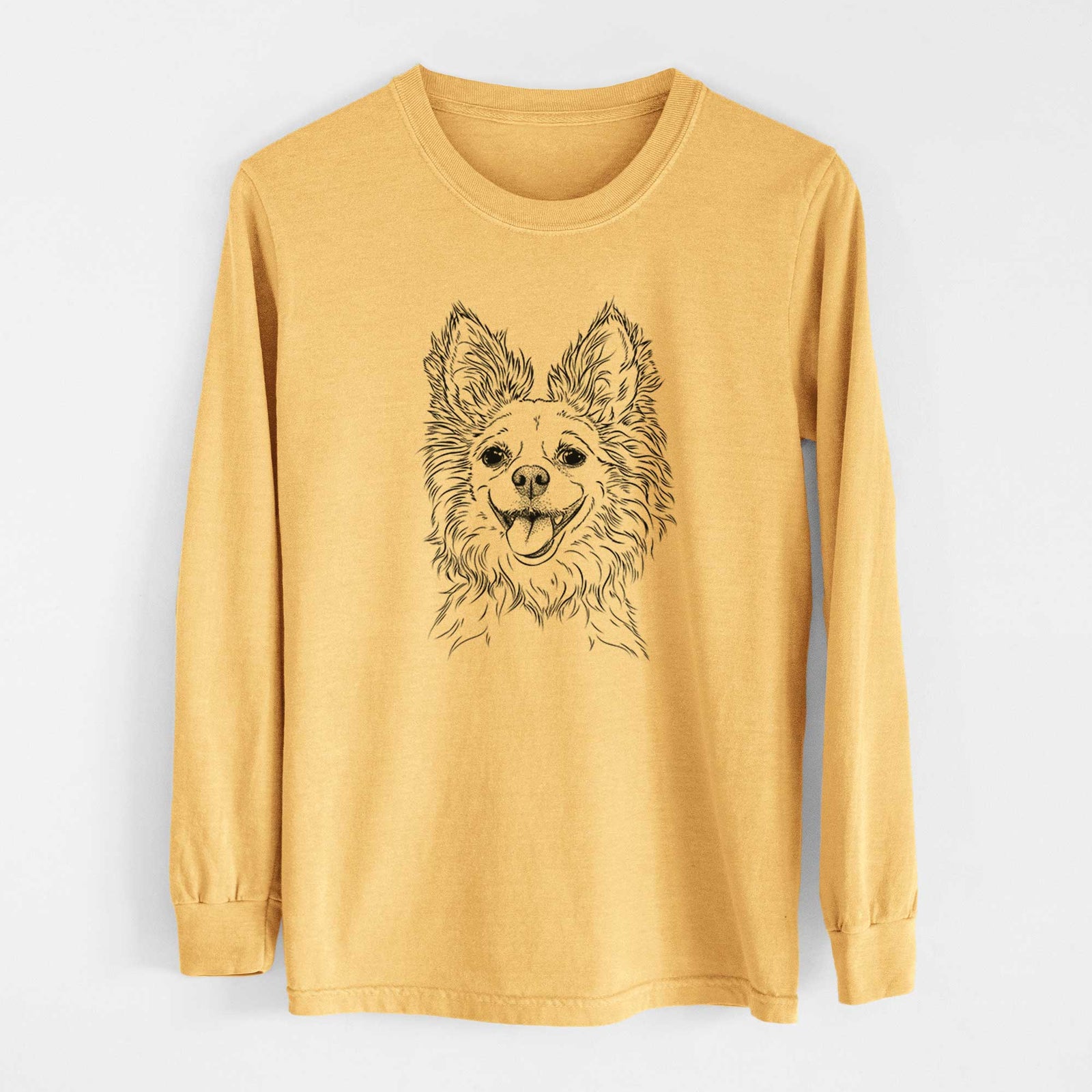 Bare Jasper the Pomchi - Heavyweight 100% Cotton Long Sleeve