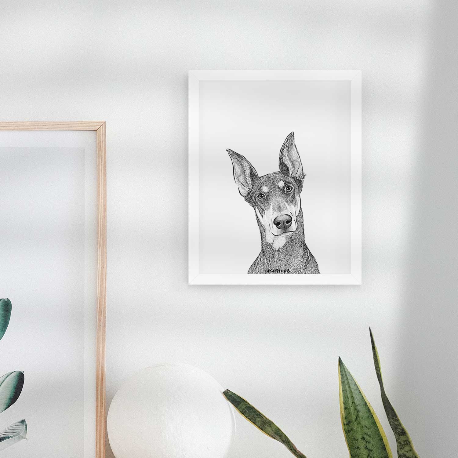 Jenna the Doberman Pinscher Art Print