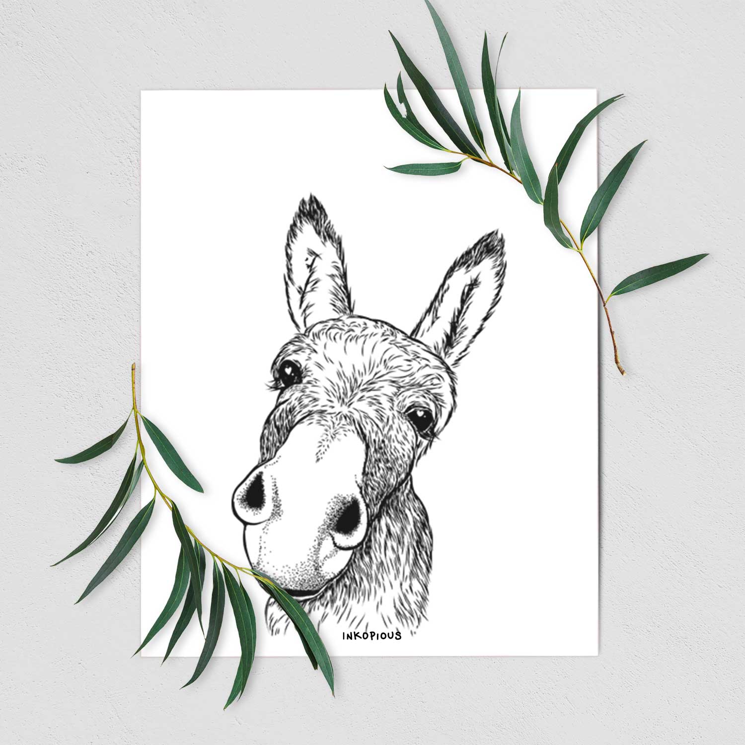 Jenny the Donkey Art Print