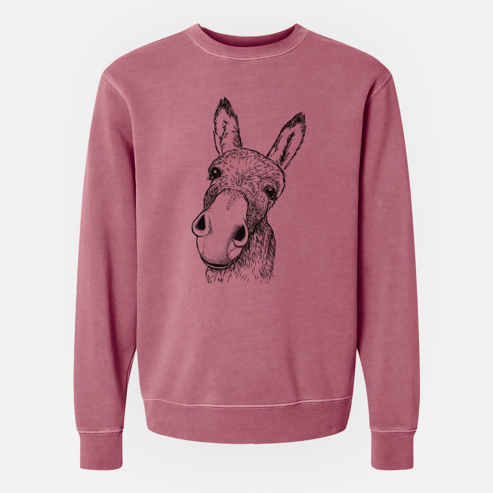Bare Jenny the Donkey - Unisex Pigment Dyed Crew Sweatshirt