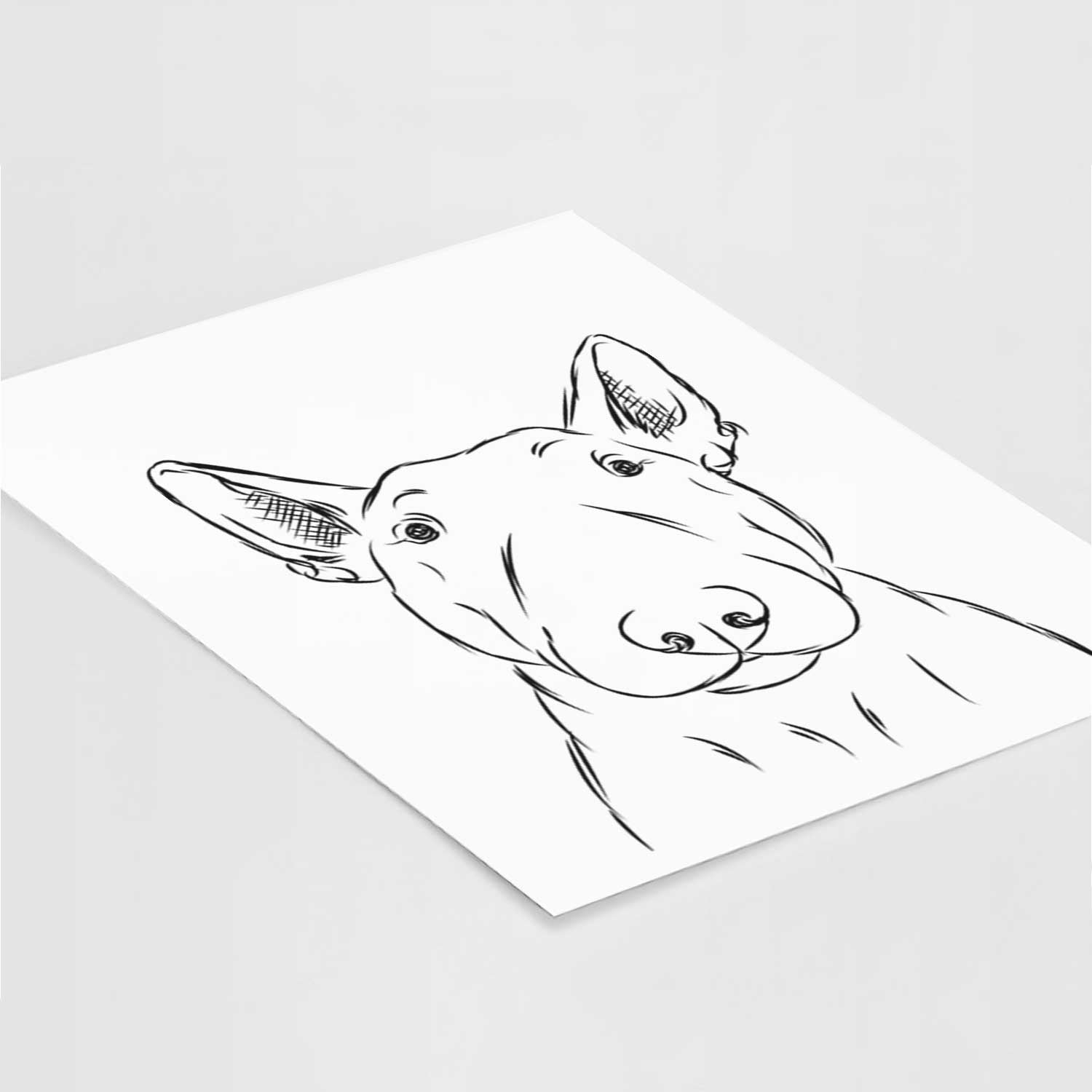 Jett the Bull Terrier Art Print