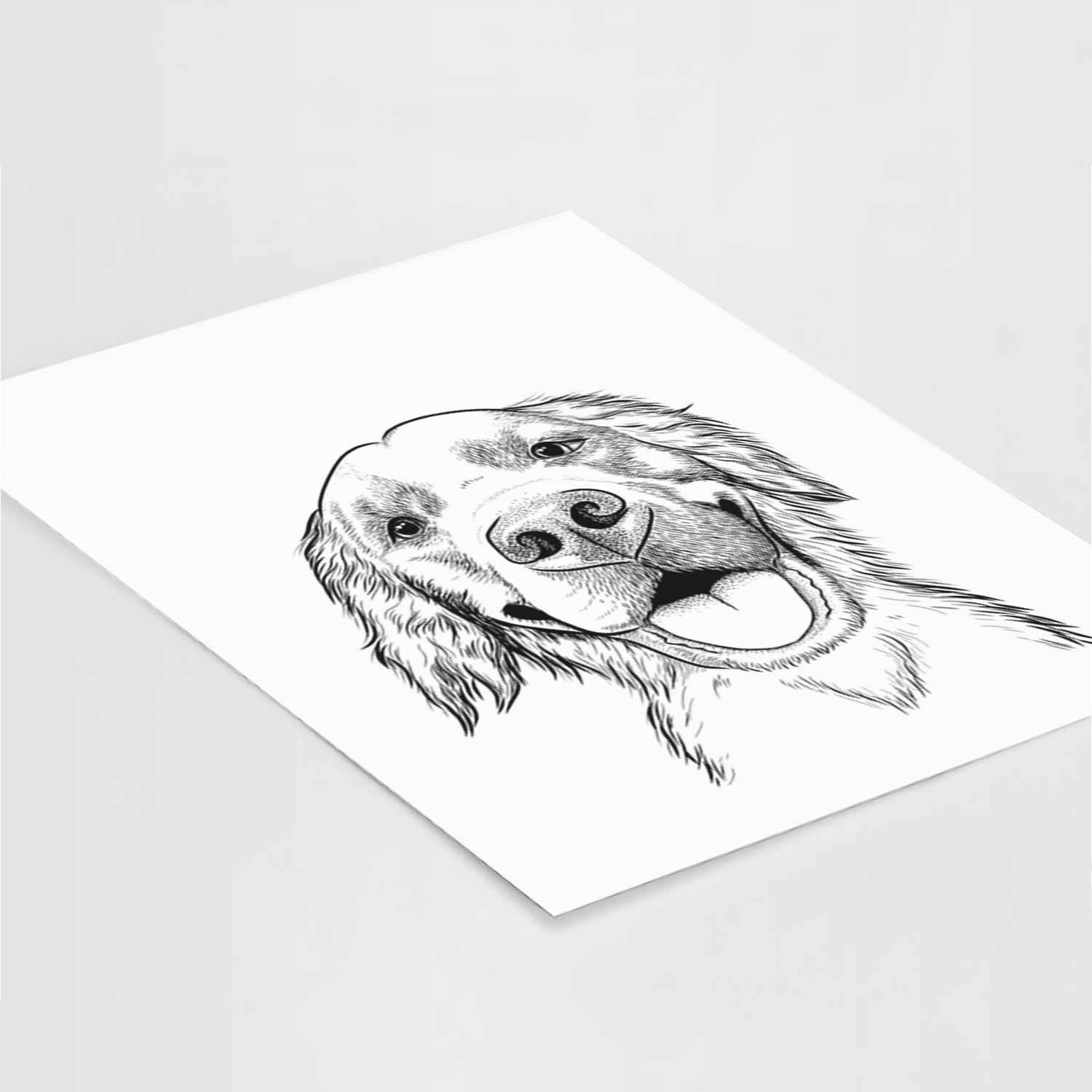 Jordy the Golden Retriever Art Print