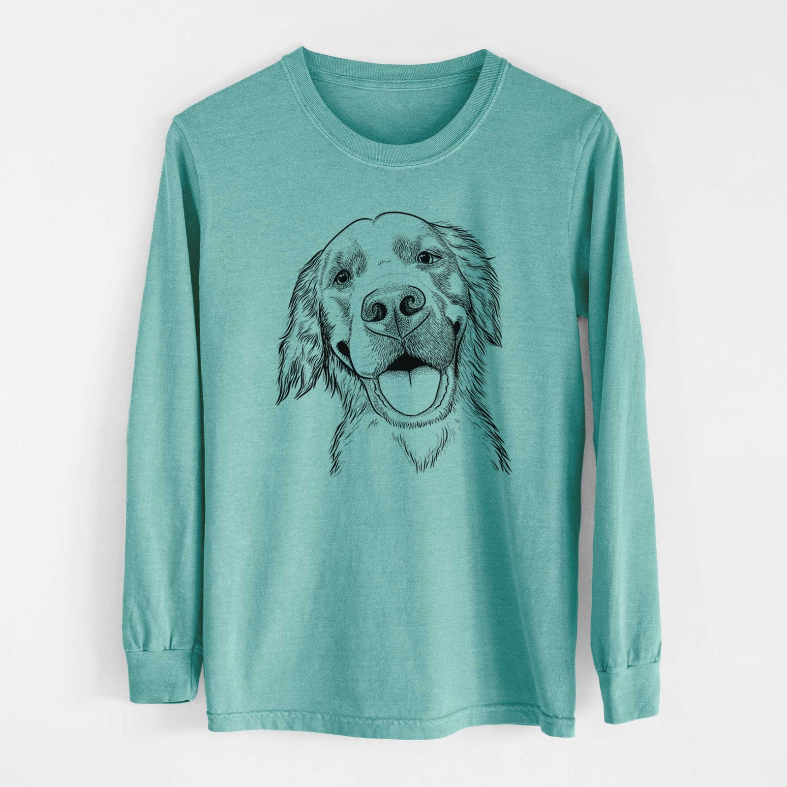 Bare Jordy the Golden Retriever - Heavyweight 100% Cotton Long Sleeve
