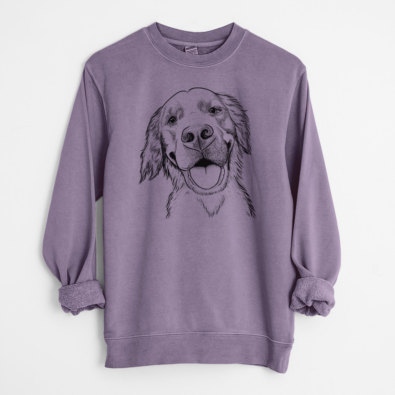 Bare Jordy the Golden Retriever - Unisex Pigment Dyed Crew Sweatshirt