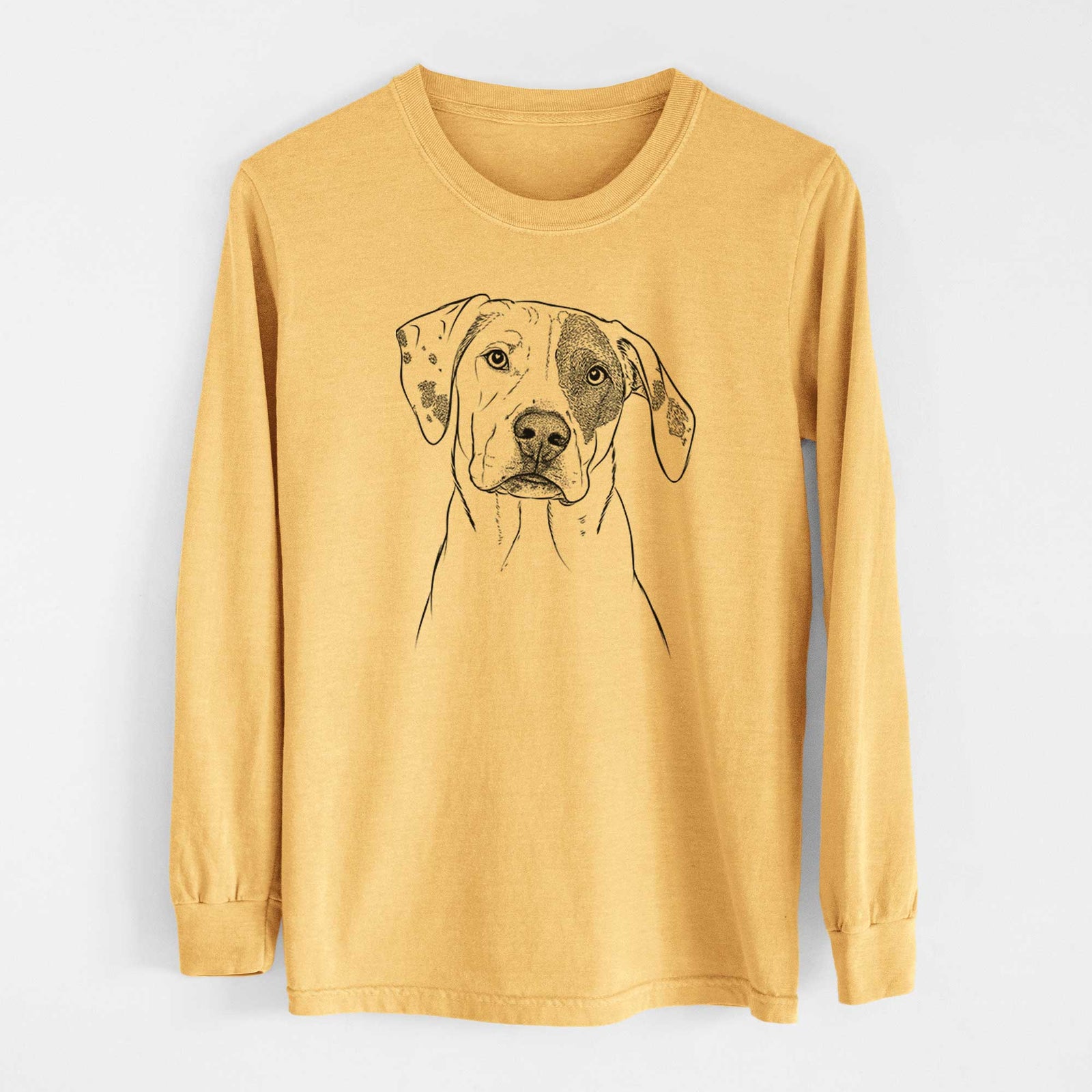 Bare Julio the Dogo Argentino Mix - Heavyweight 100% Cotton Long Sleeve