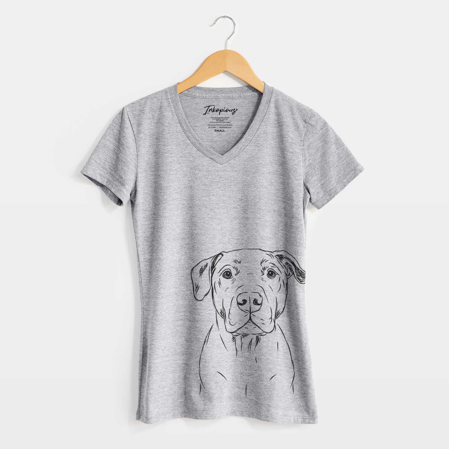 Bare Kadin the Pitbull - Women's V-neck Shirt