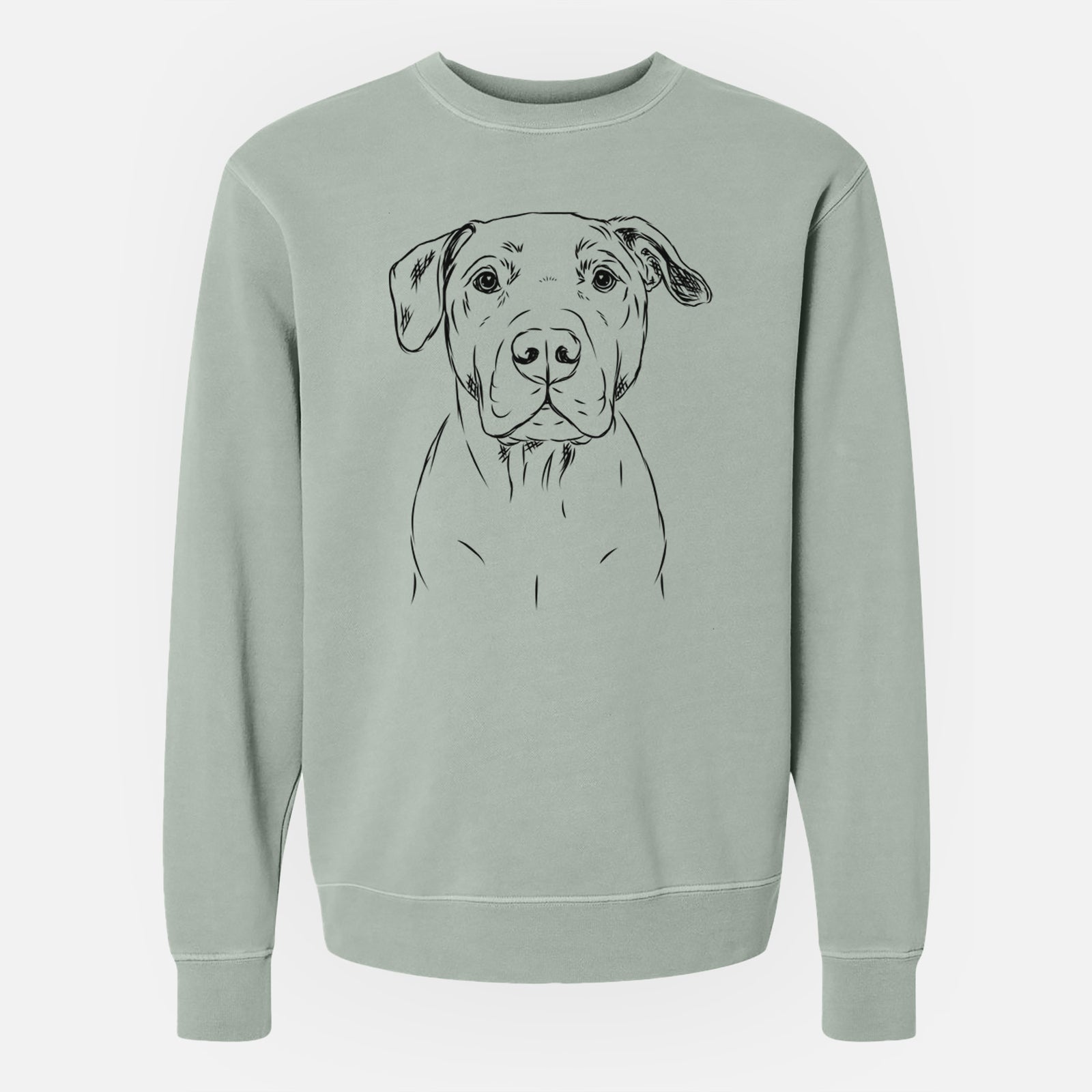 Bare Kadin the Pitbull - Unisex Pigment Dyed Crew Sweatshirt