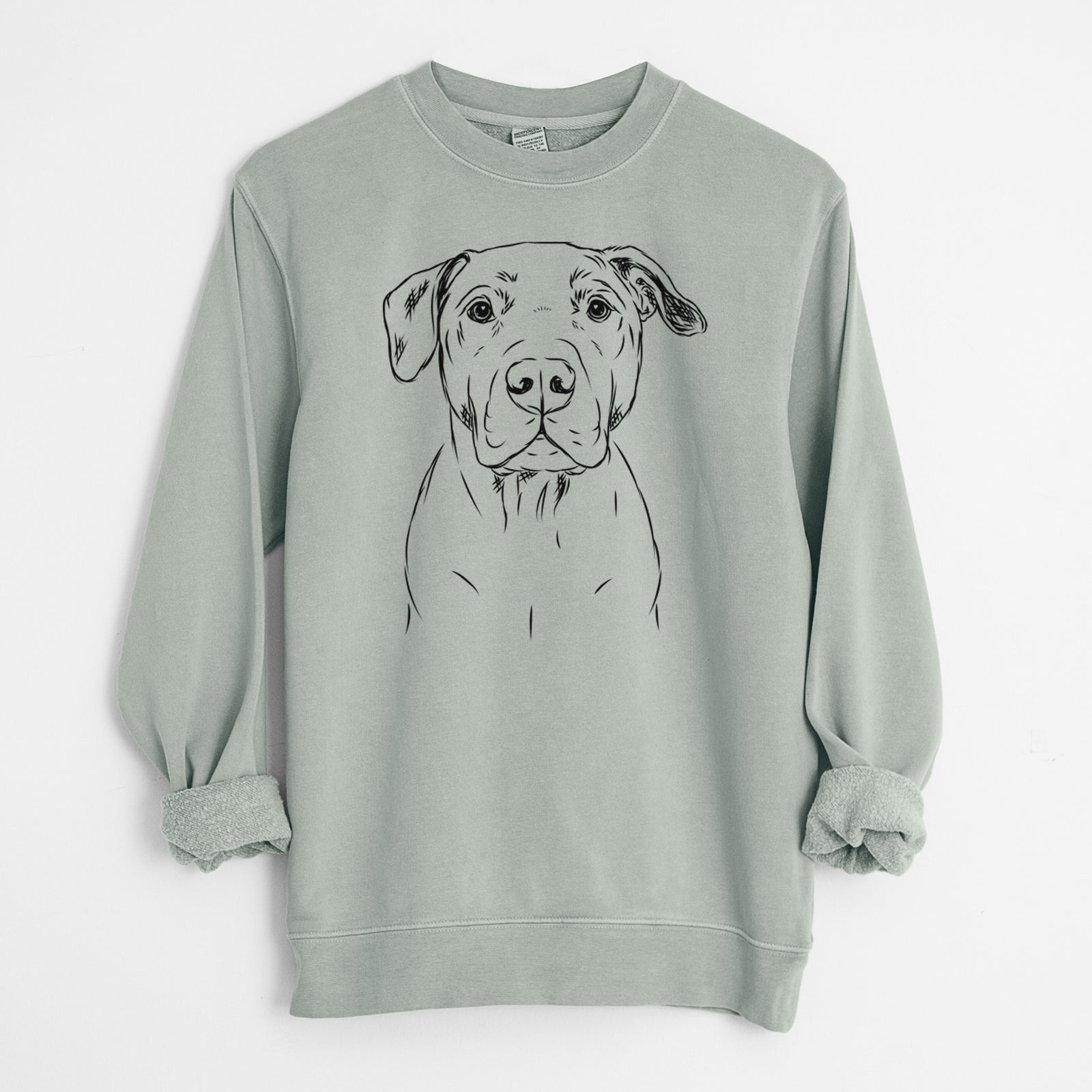 Bare Kadin the Pitbull - Unisex Pigment Dyed Crew Sweatshirt