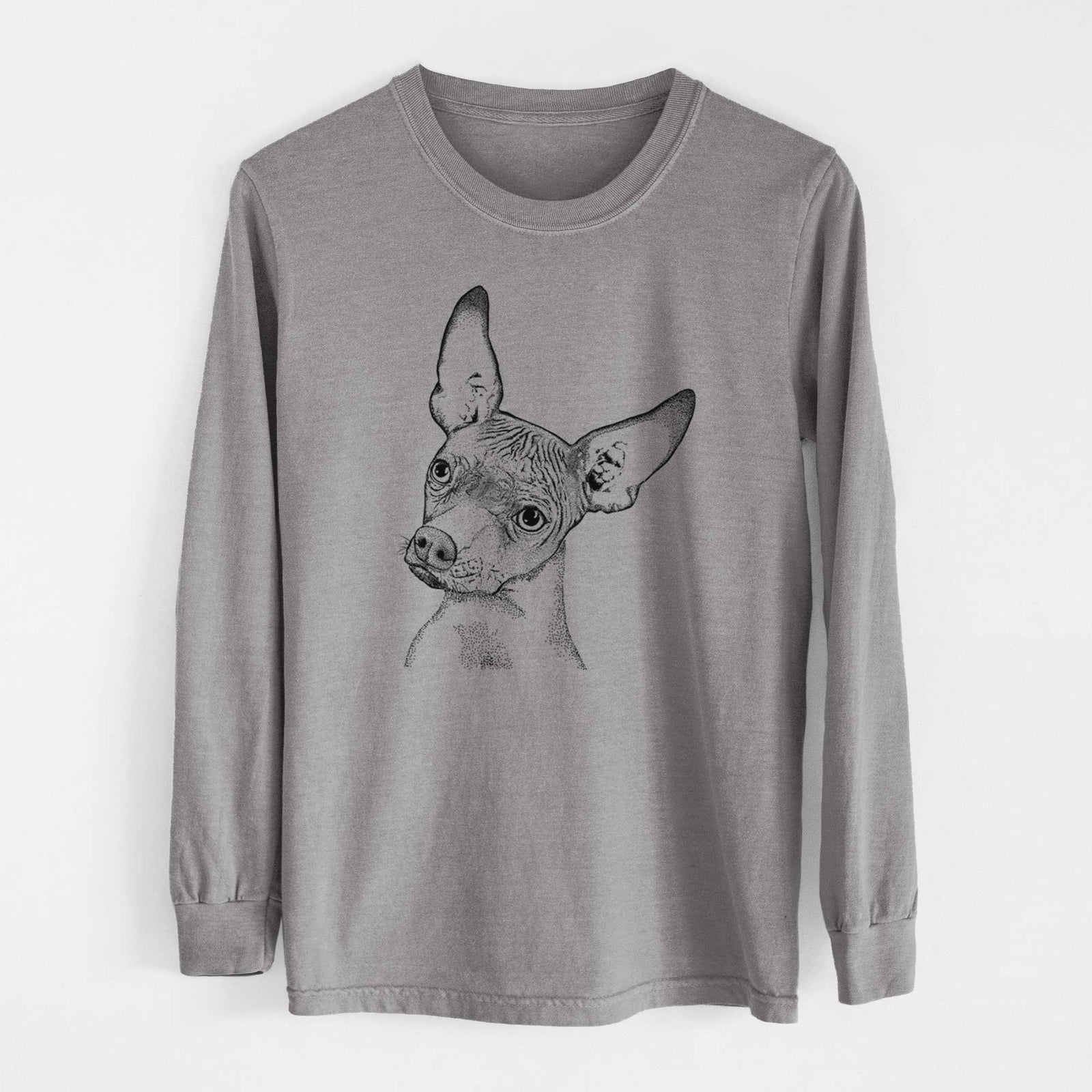 Bare Kahlo the Xoloitzcuintli - Heavyweight 100% Cotton Long Sleeve
