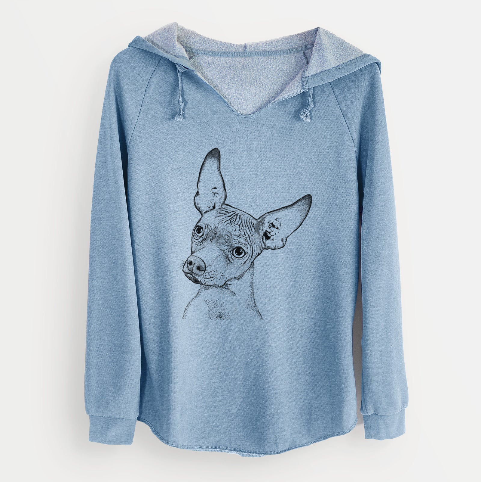 Bare Kahlo the Xoloitzcuintli - Cali Wave Hooded Sweatshirt