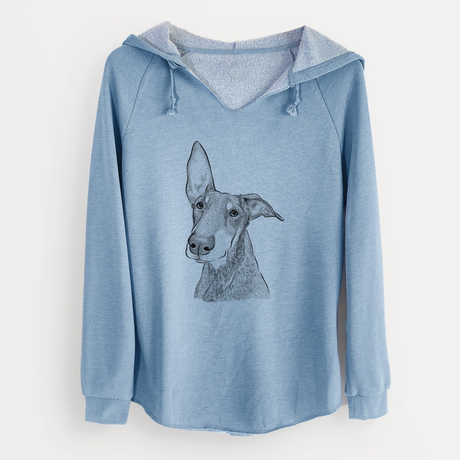 Bare Kain the Doberman Pinscher - Cali Wave Hooded Sweatshirt