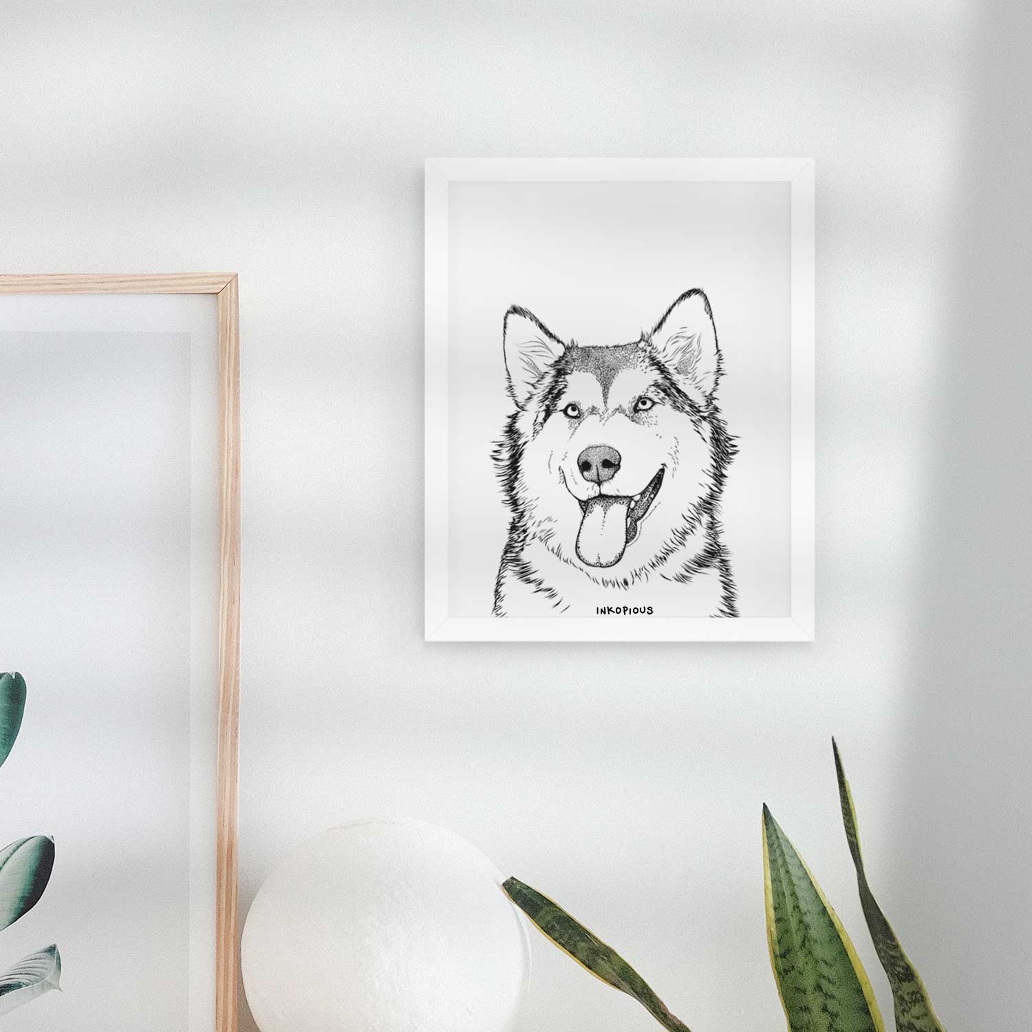 Kaskae the Alaskan Malamute Art Print