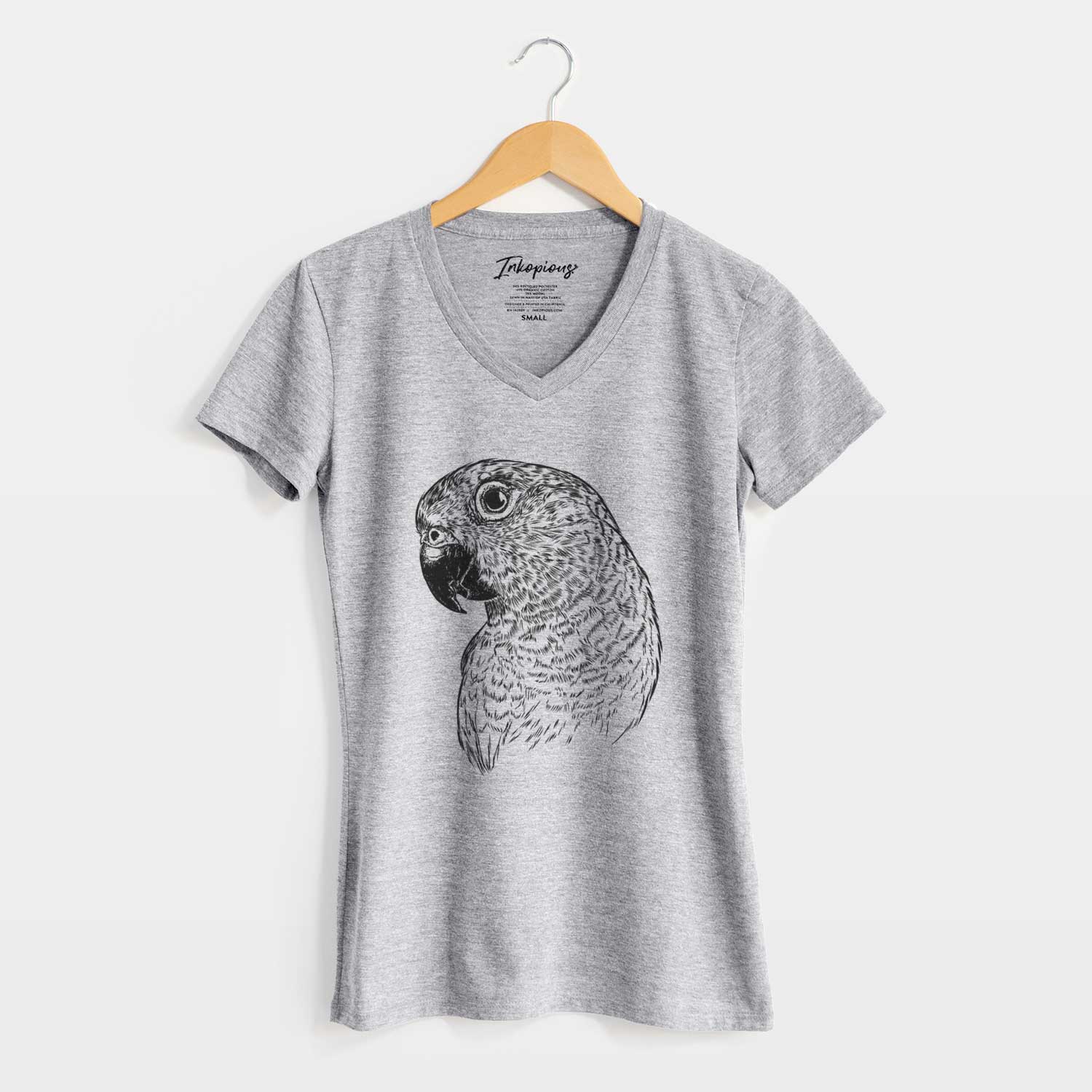 Bare Kelly the Conure - Women's V-neck Shirt