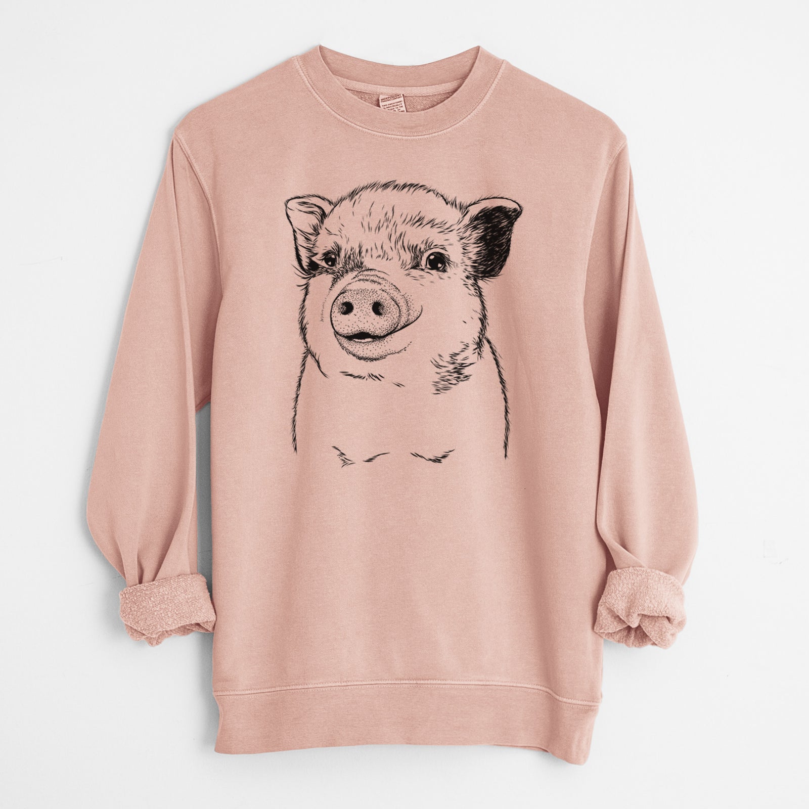 Bare Kevin the Spotted Pig - Unisex Pigment Dyed Crew Sweatshirt